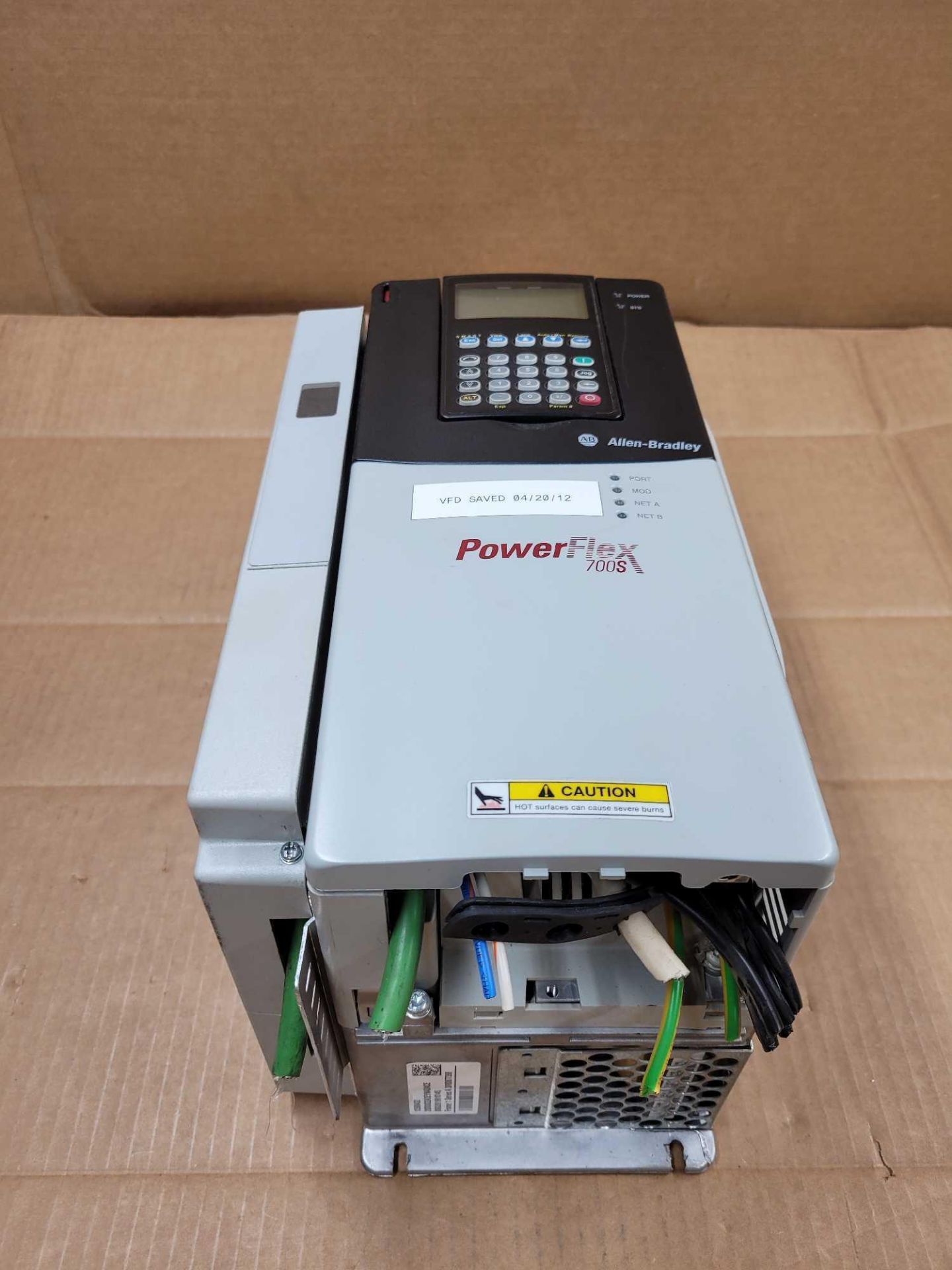 ALLEN BRADLEY 20DD022A3EYNADACE / Series A Powerflex 700S AC Drive  /  Lot Weight: 16.4 lbs