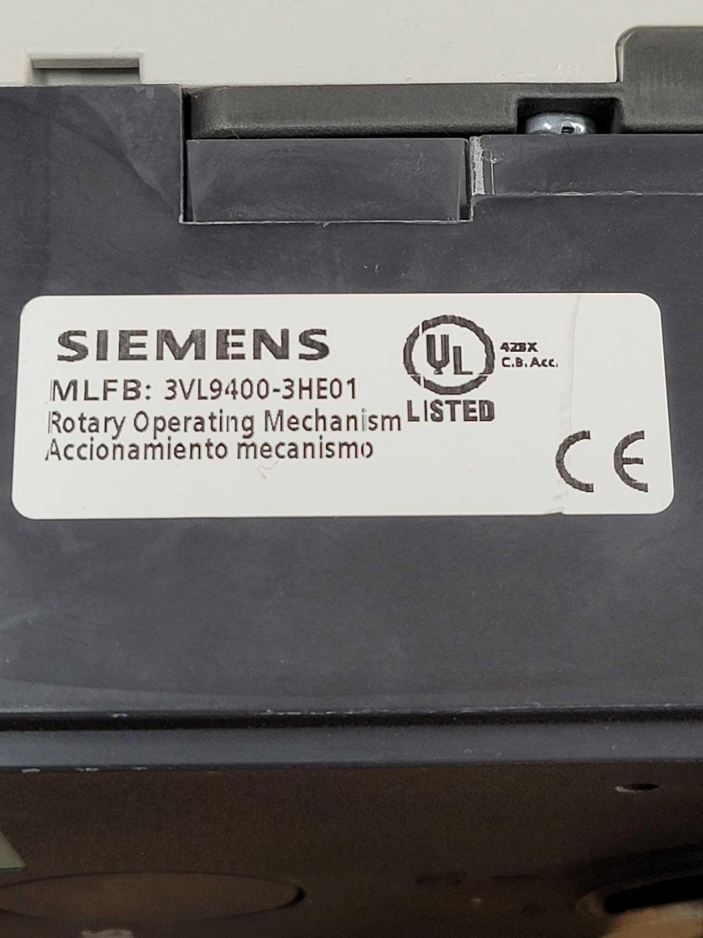 SIEMENS HJX3P400 with SIEMENS 3VL9400-3HE01 / 400 Amp Circuit Breaker with Rotary Operating Mechanis - Bild 5 aus 10