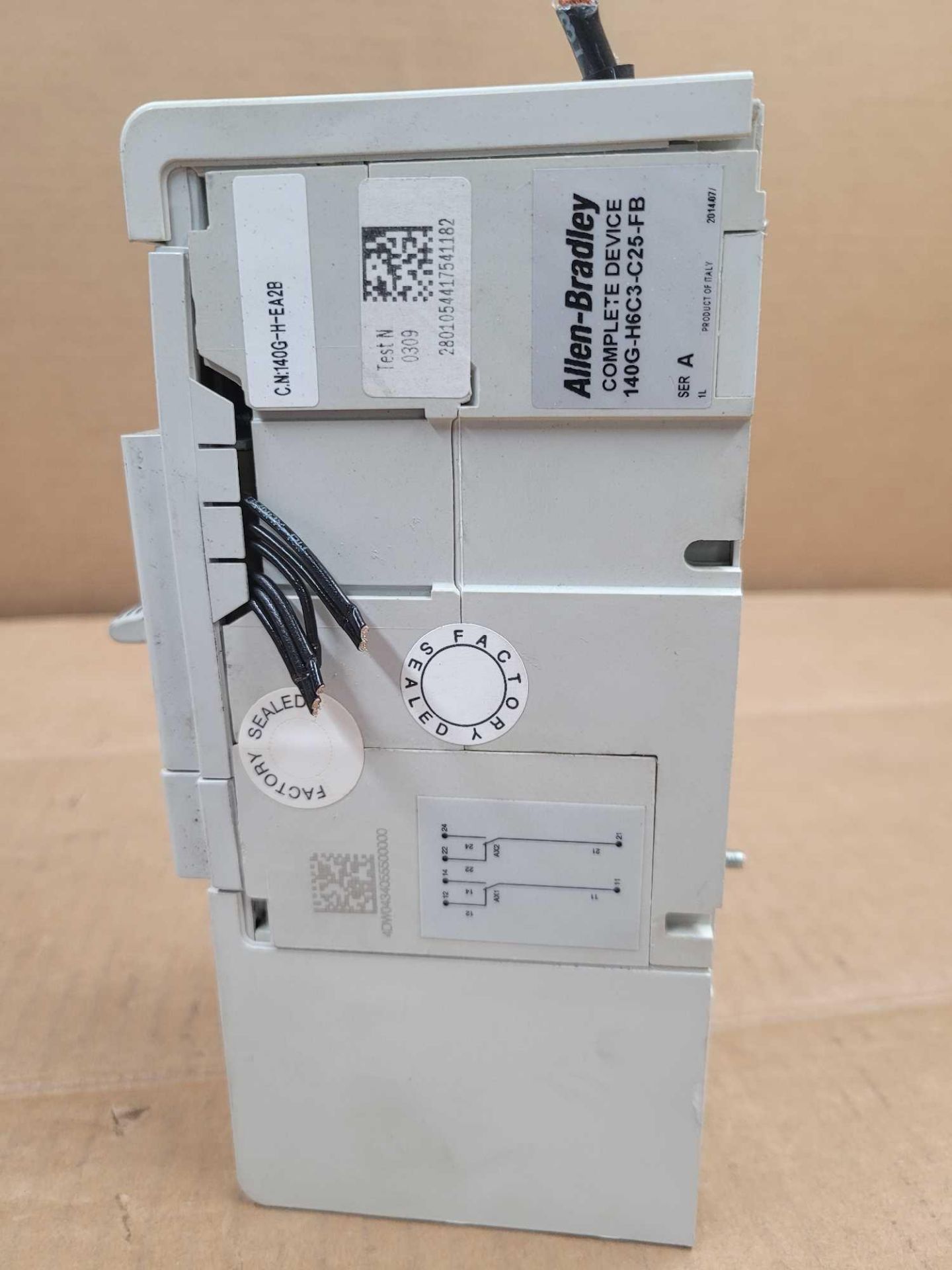 LOT OF 2 ALLEN BRADLEY 140G-H6C3-C25-FB / Series A 25 Amp Circuit Breaker  /  Lot Weight: 8.4 lbs - Image 6 of 9