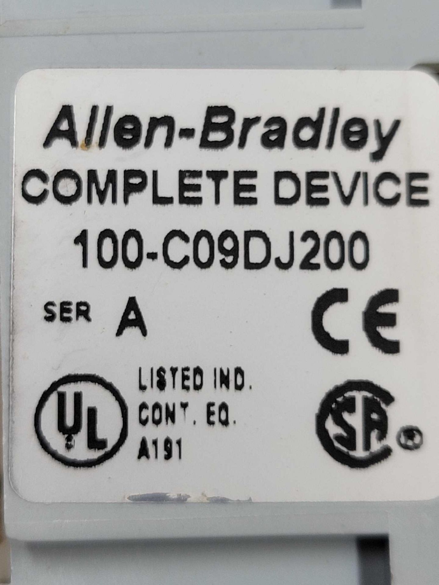 LOT OF 5 ALLEN BRADLEY 100-C09DJ200 / Series A Contactor  /  Lot Weight: 7.0 lbs - Image 6 of 7