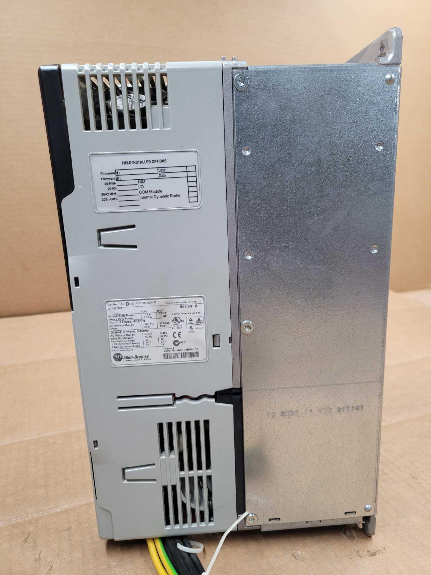 ALLEN BRADLEY 20DD022A3EYNADACE / Series A Powerflex 700S AC Drive  /  Lot Weight: 16.4 lbs - Image 6 of 7