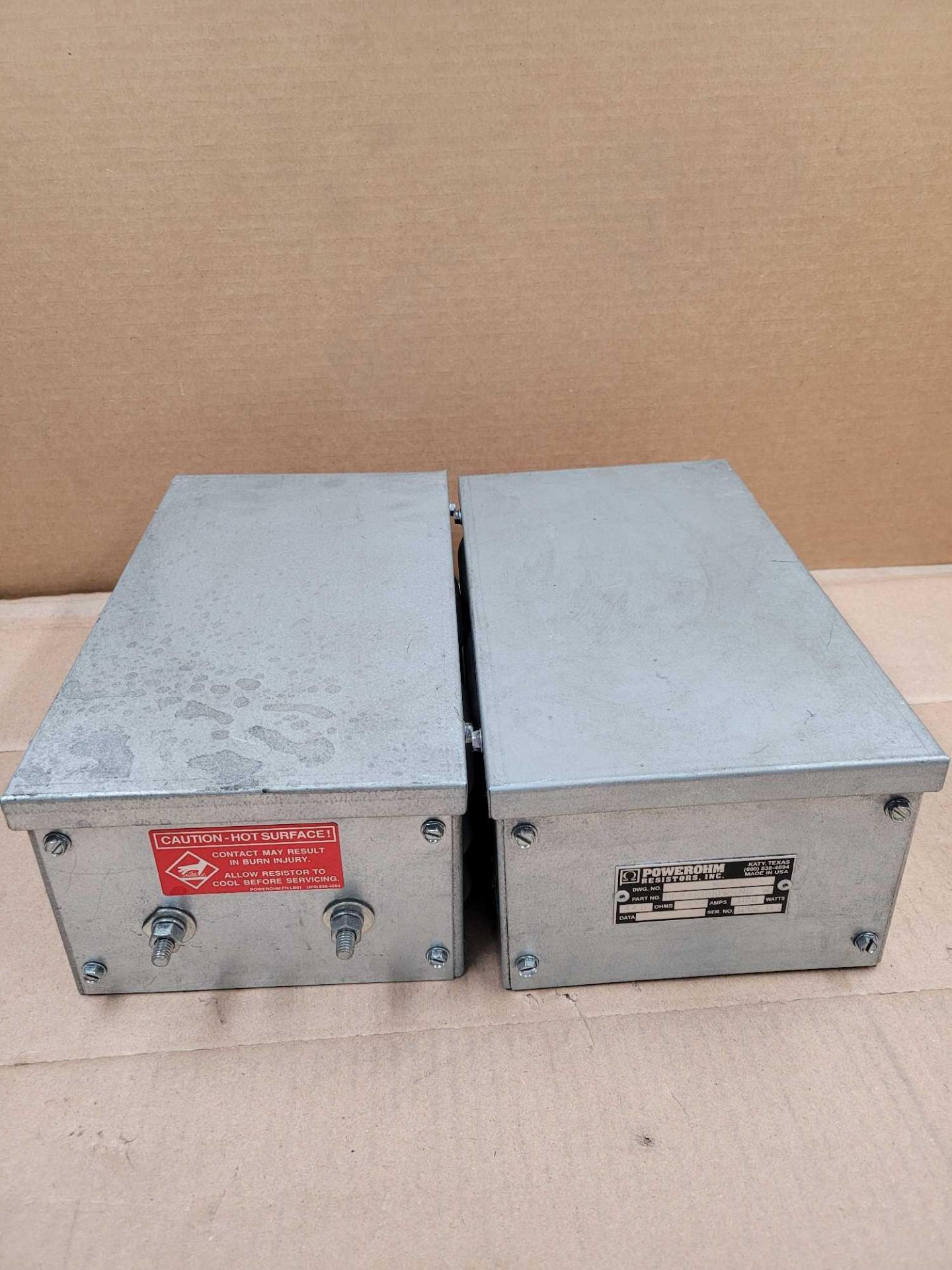 LOT OF 2 POWEROHM PF44R800W-NC-W / Braking Resistor  /  Lot Weight: 15.2 lbs