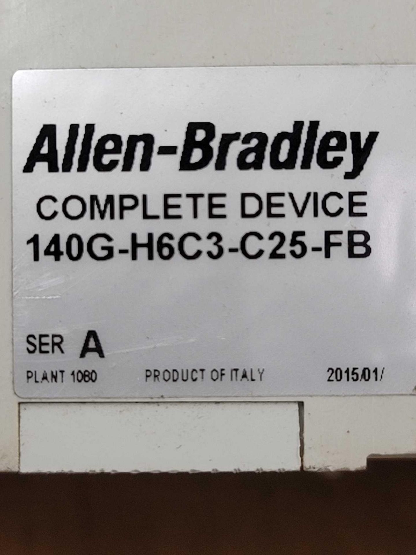 LOT OF 3 ALLEN BRADLEY 140G-H6C3-C25-FB / Series 25 Amp Circuit Breaker  /  Lot Weight: 13.0 lbs - Image 7 of 8