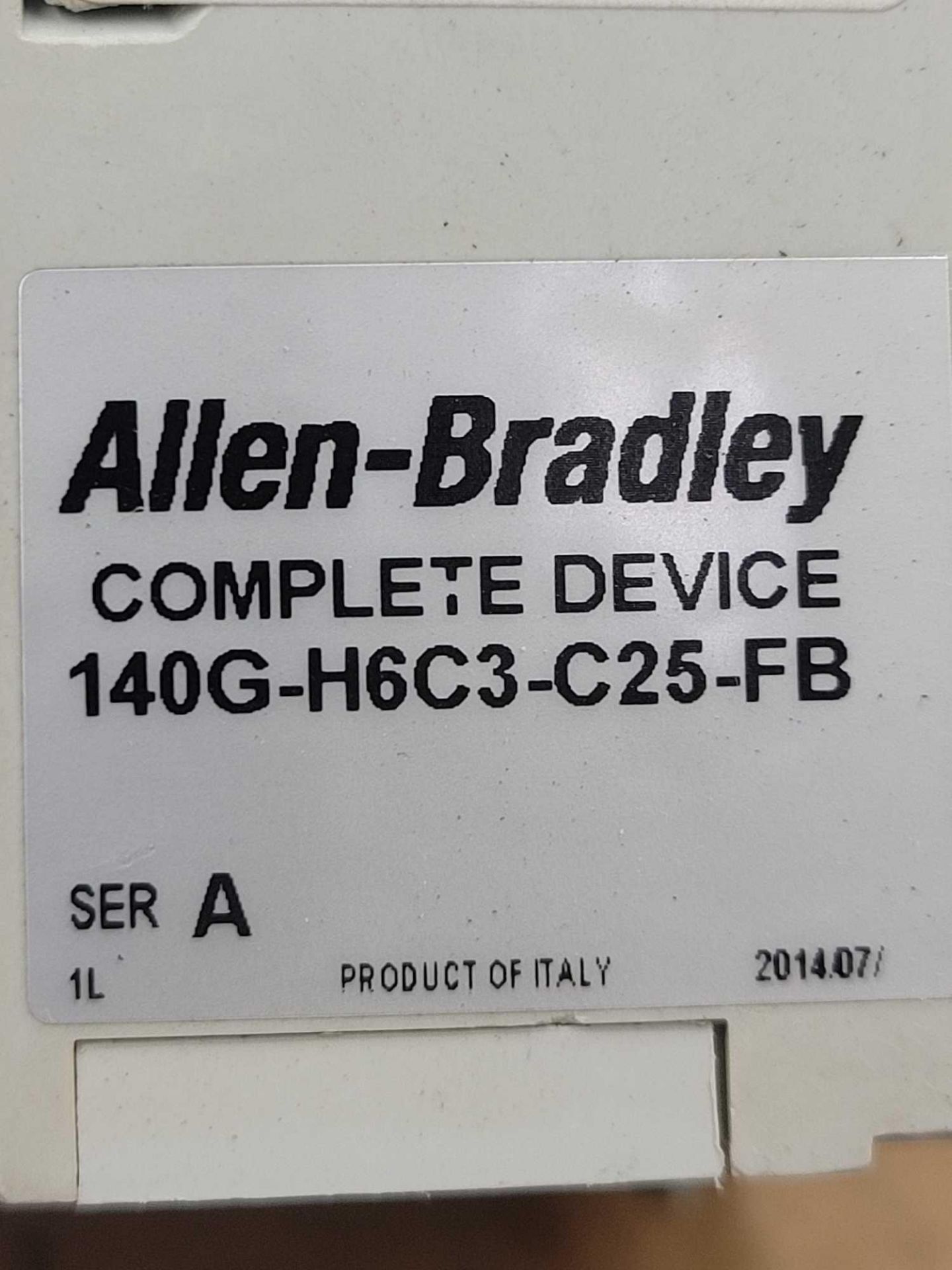 LOT OF 2 ALLEN BRADLEY 140G-H6C3-C25-FB / Series A 25 Amp Circuit Breaker  /  Lot Weight: 8.4 lbs - Image 7 of 9