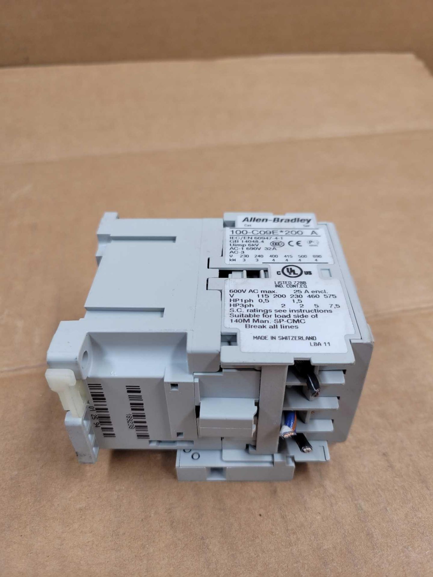 LOT OF 4 ALLEN BRADLEY 100-C09E*200 / Series A Contactor  /  Lot Weight: 3.8 lbs - Image 2 of 8