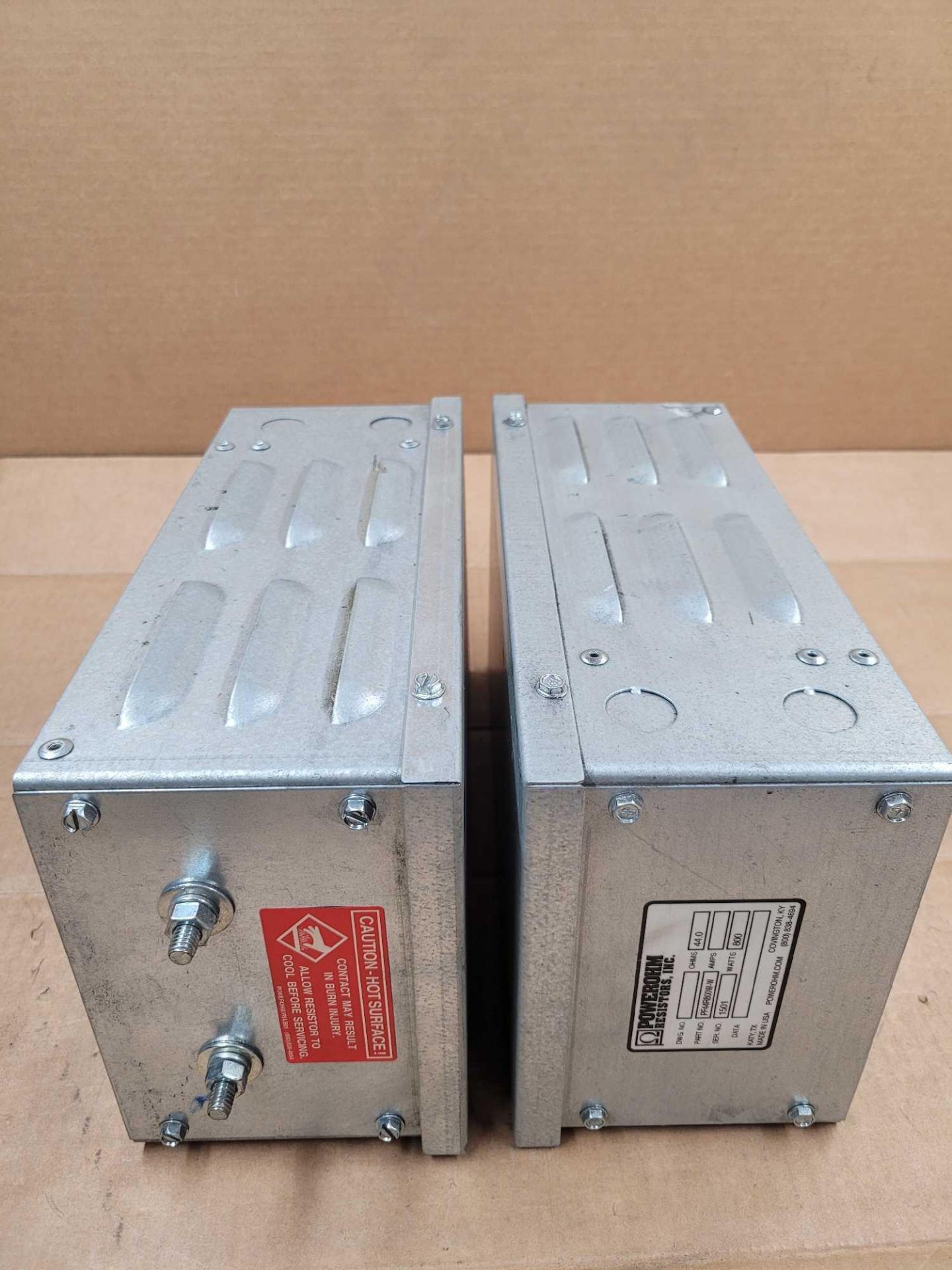 LOT OF 2 POWEROHM PF44R800W-W / Braking Resistor  /  Lot Weight: 17.2 lbs - Image 5 of 5