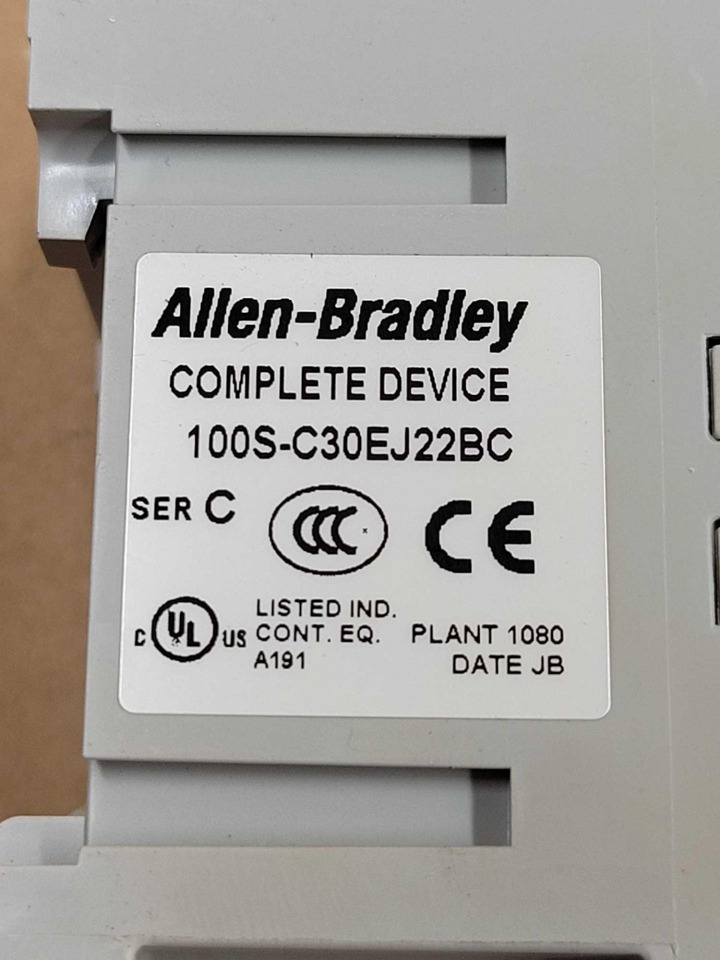 LOT OF 3 ALLEN BRADLEY 100S-C30EJ22BC / Series C Guardmaster Safety Contactor  /  Lot Weight: 3.8 lb - Image 2 of 3