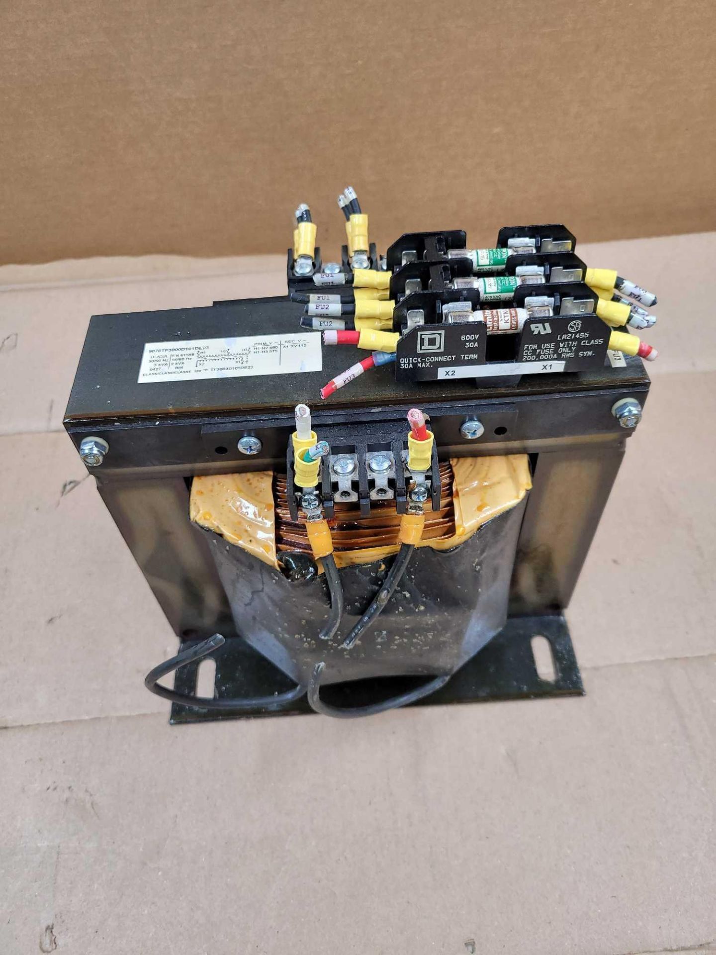 SQUARE D 9070TF3000D101DE23 / Industrial Control Transformer  /  Lot Weight: 60.2 lbs