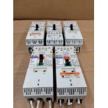 LOT OF 5 ALLEN BRADLEY 140U-H6C3-C30B / 30 Amp Molded Case Circuit Breaker  /  Lot Weight: 13.2 lbs