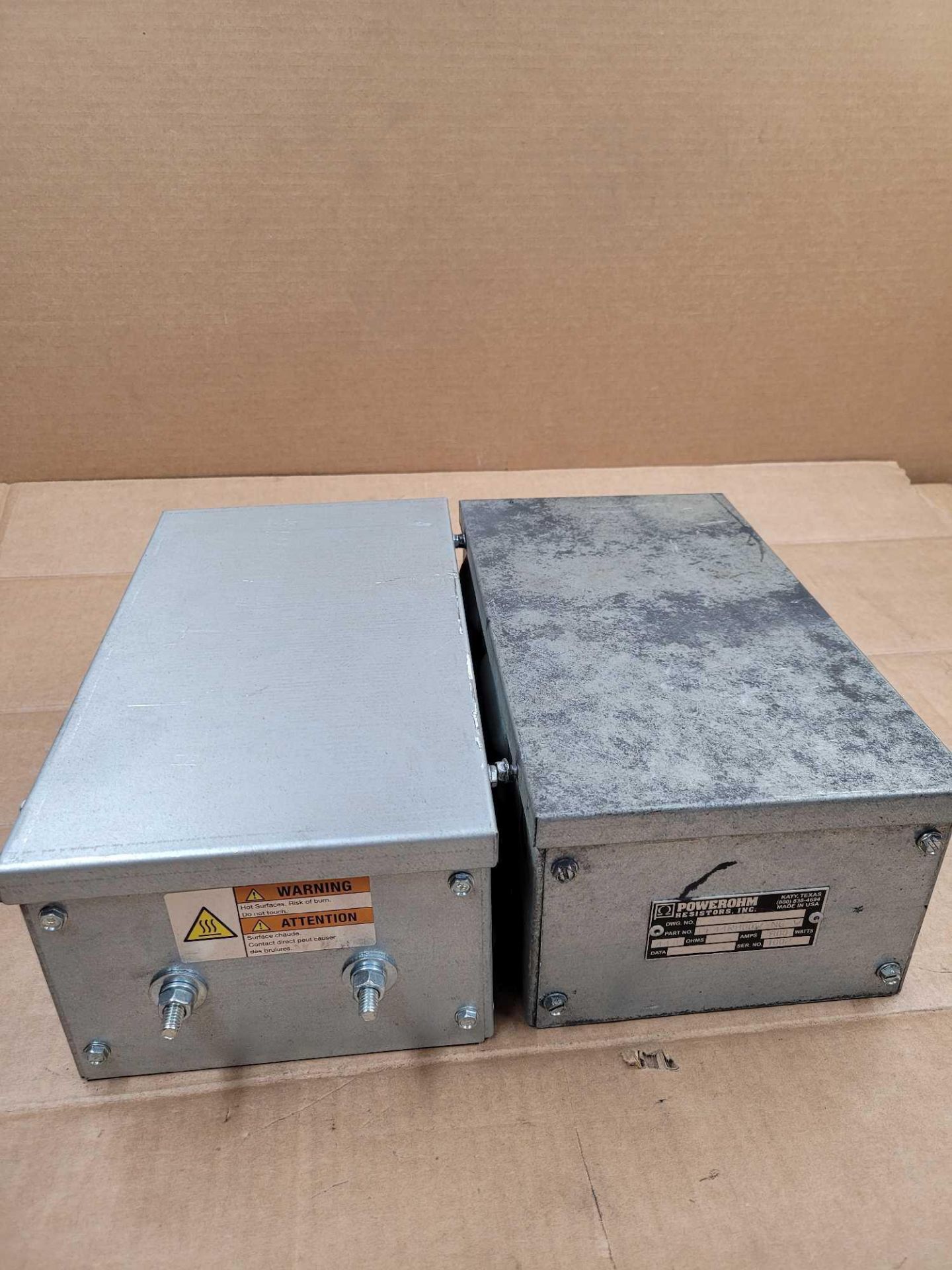 LOT OF 2 POWEROHM PF44R800W-NC-W / Braking Resistor  /  Lot Weight: 16.6 lbs