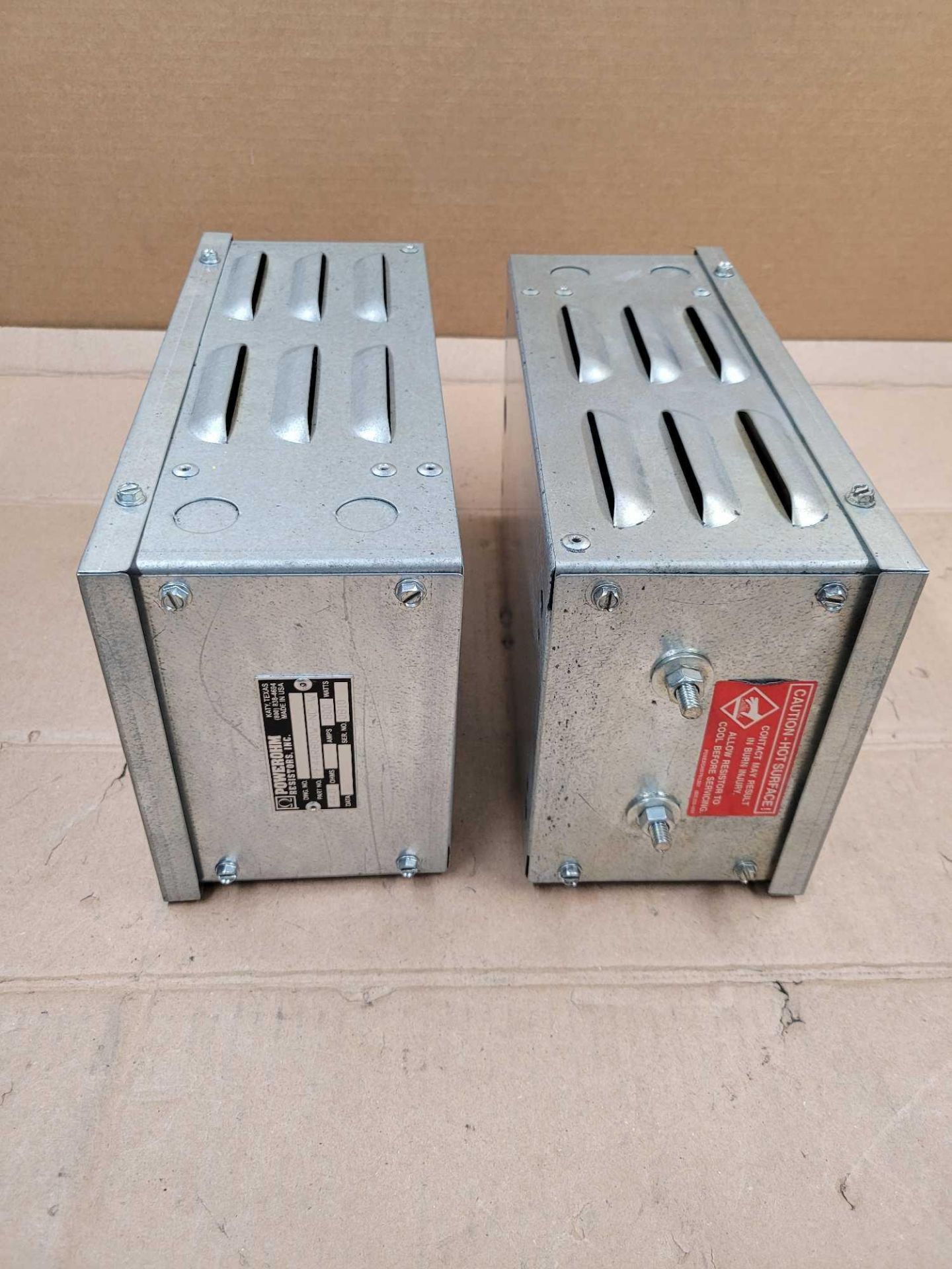 LOT OF 2 POWEROHM PF44R800W-NC-W / Braking Resistor  /  Lot Weight: 16.2 lbs - Image 3 of 4