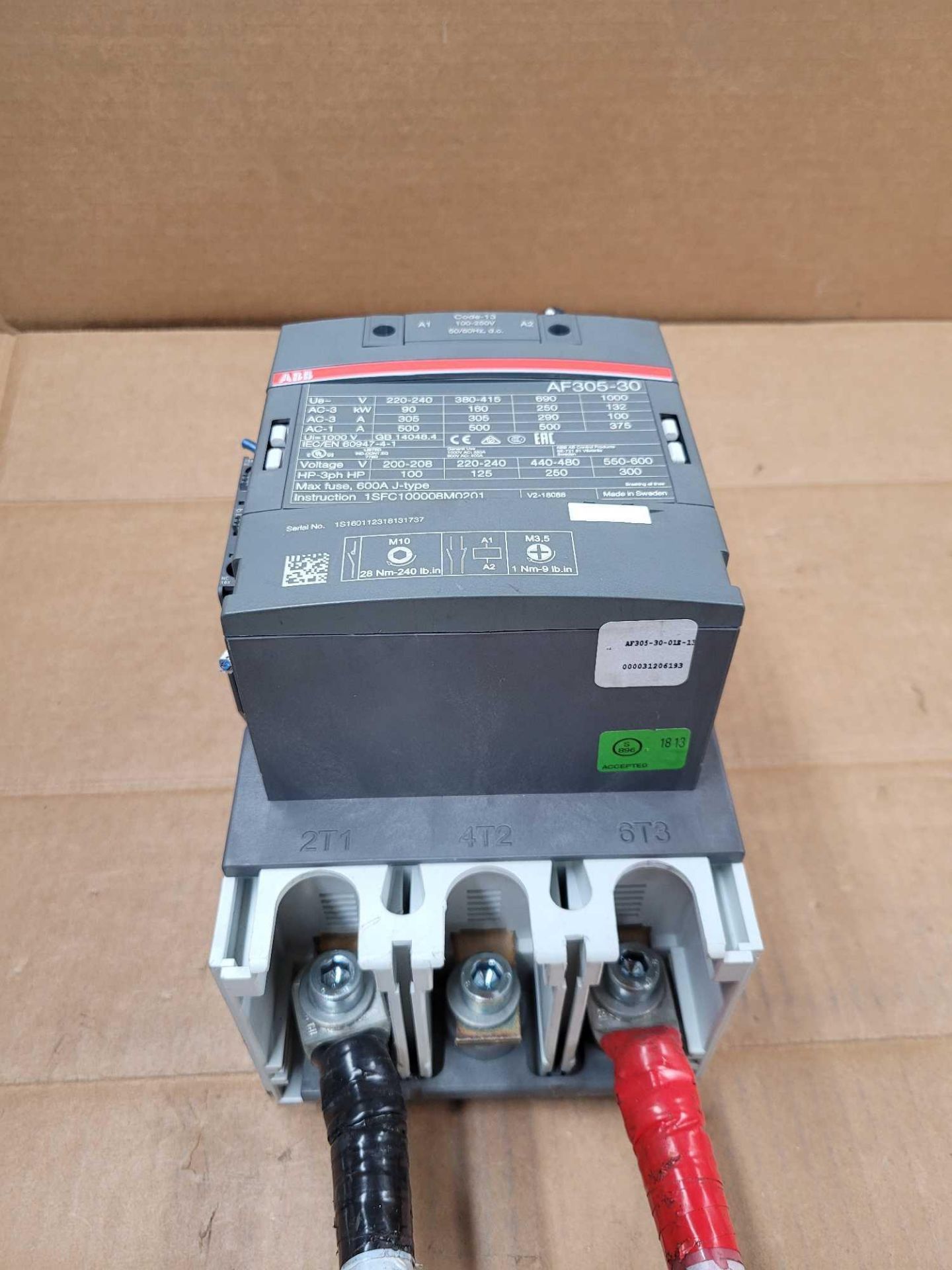 ABB AF305-30 / Contactor  /  Lot Weight: 12.6 lbs