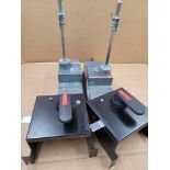 LOT OF 2 ABB T4L250 / Sace Tmax 250 Amp Circuit Breaker with Circuit Breaker Accessory and Handle At