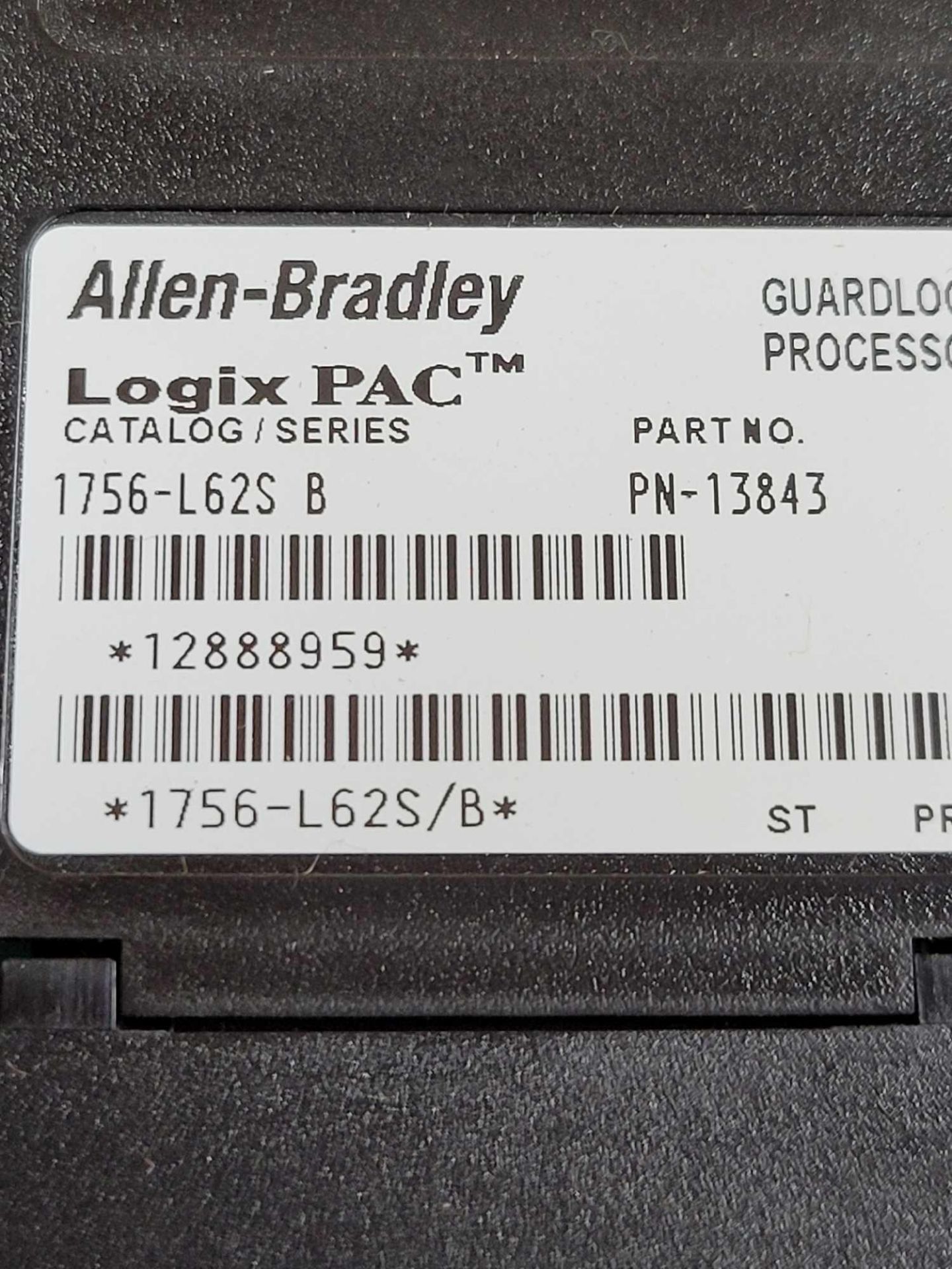 ALLEN BRADLEY 1756-L62S / Series B GuardLogix 5562S Processor Module  /  Lot Weight: 0.8 lbs - Image 4 of 7