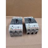 LOT OF 2 SIEMENS HDX3B100 / 100 Amp Circuit Breaker  /  Lot Weight: 9.6 lbs