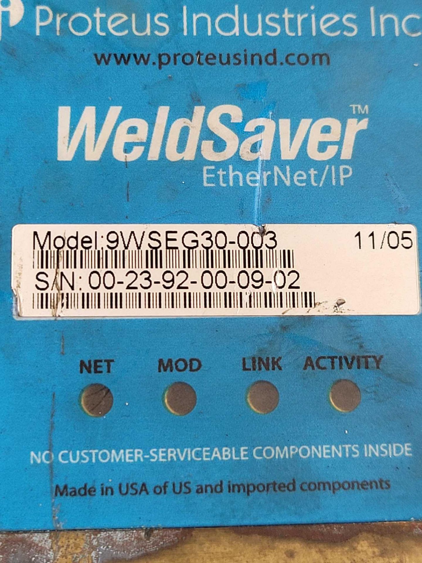 LOT OF 2 / (1) PROTEUS INDUSTRIES 9WSEV50G-1-001 with RAM 78000-001 and RAM MAC9000-001ESG / (1) PRO - Image 11 of 17