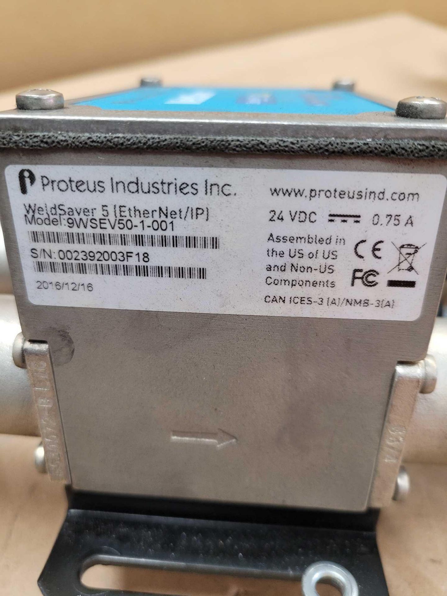 LOT OF 2 PROTEUS INDUSTRIES 9WSEV50G-1-001 with RAM 78000-001 and RAM MAC9000-001ESG / Weldsaver 5 w - Image 3 of 9