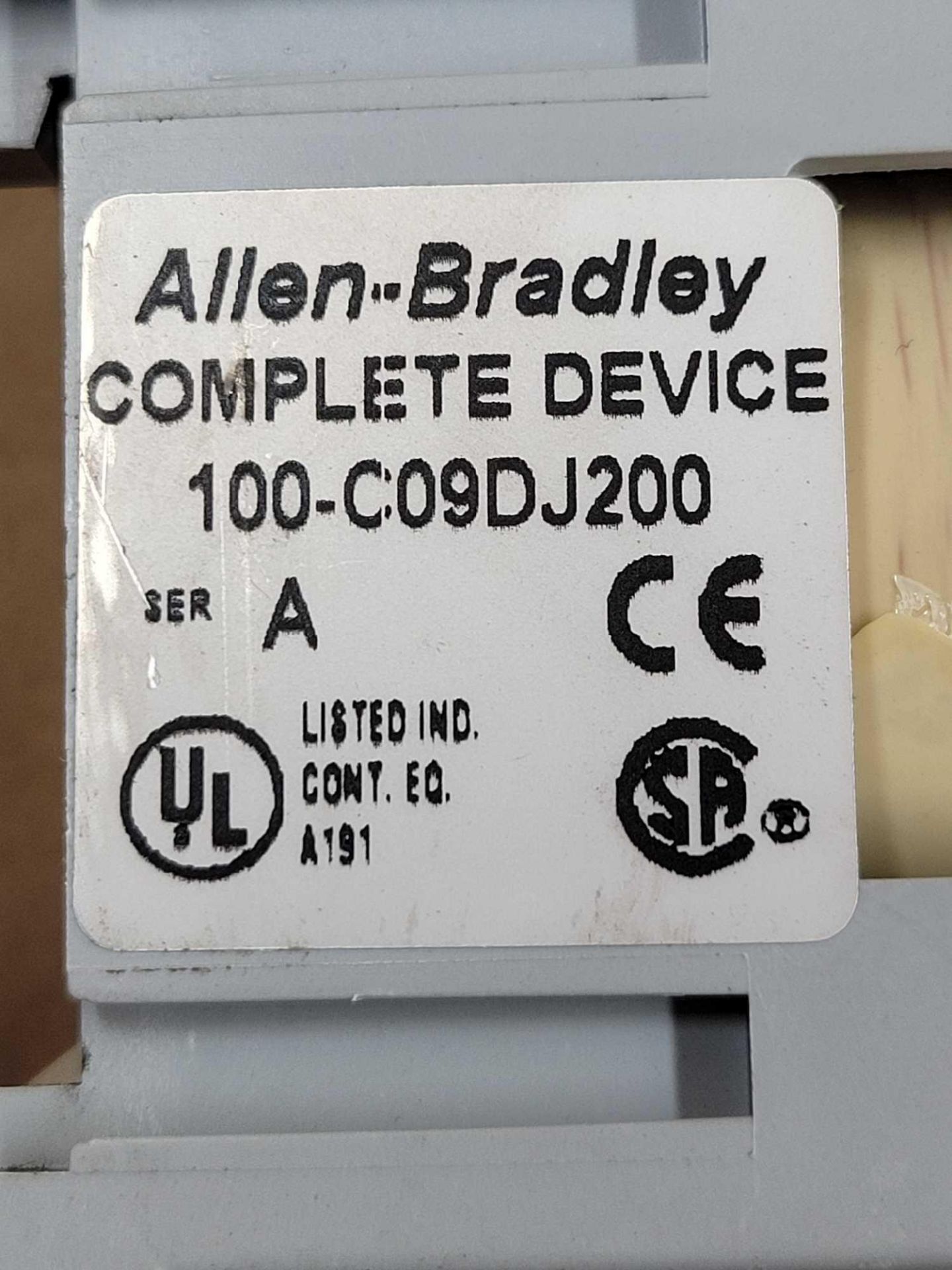 LOT OF 5 ALLEN BRADLEY 100-C09DJ200 / Series A Contactor  /  Lot Weight: 7.0 lbs - Image 2 of 10