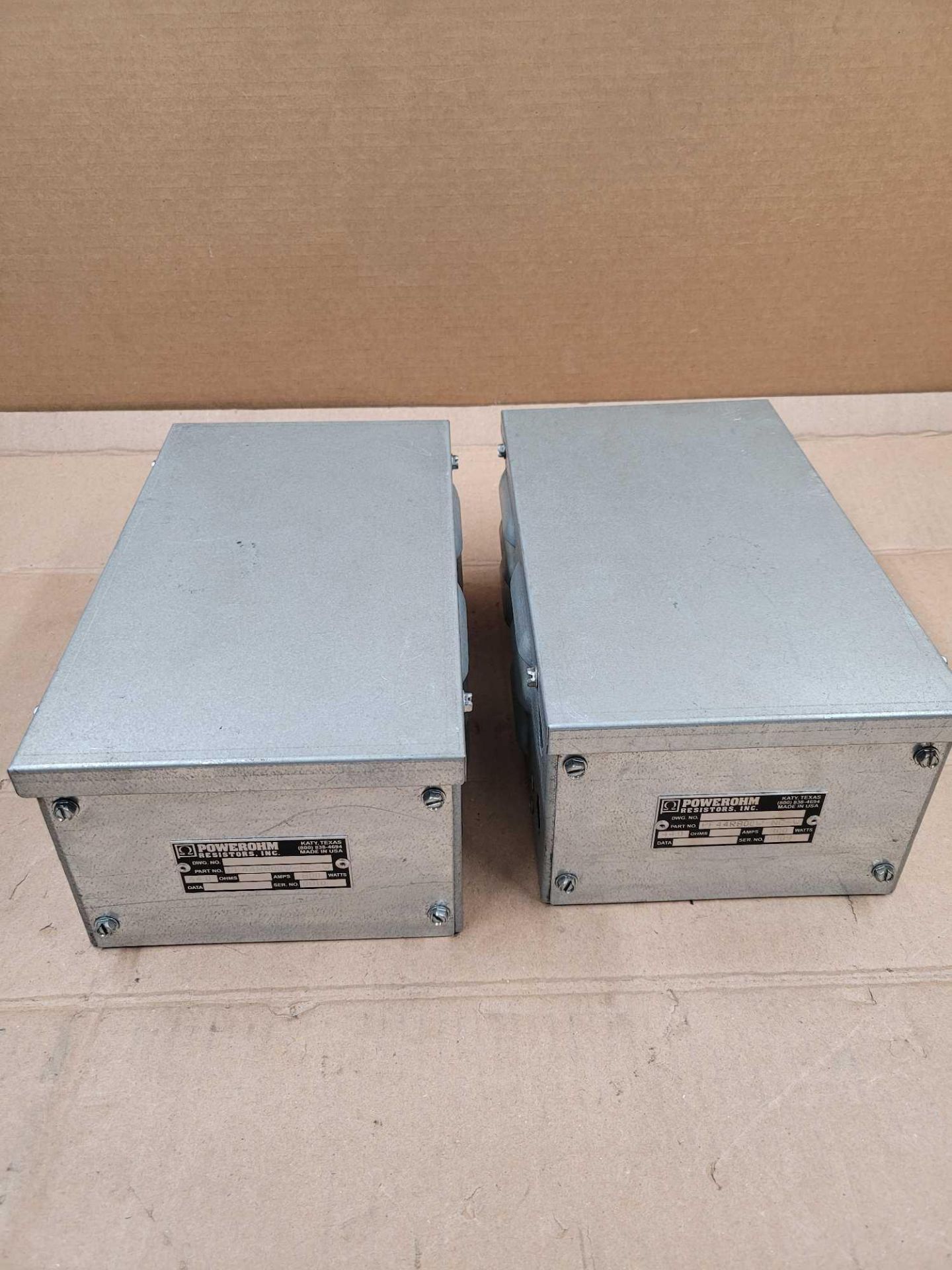 LOT OF 2 POWEROHM PF44R800W-NC-W / Braking Resistor  /  Lot Weight: 16.2 lbs