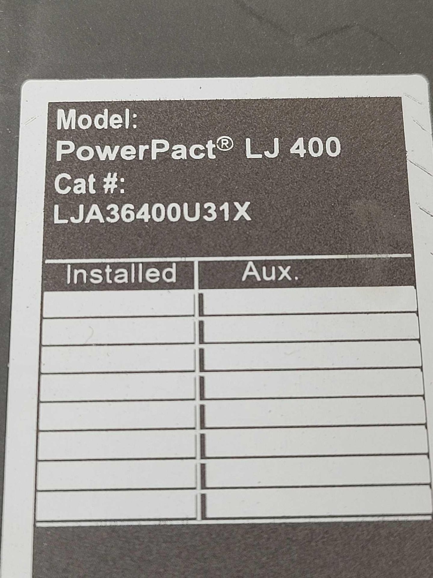 SQUARE D LJA36400U31X / 400 Amp Molded Case Circuit Breaker  /  Lot Weight: 16.4 lbs - Image 7 of 7