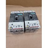 LOT OF 2 SIEMENS HDX3B100 / 100 Amp Circuit Breaker  /  Lot Weight: 9.6 lbs