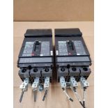 LOT OF 2 SQUARE D HJA36030 / 30 Amp Molded Case Circuit Breaker  /  Lot Weight: 9.6 lbs