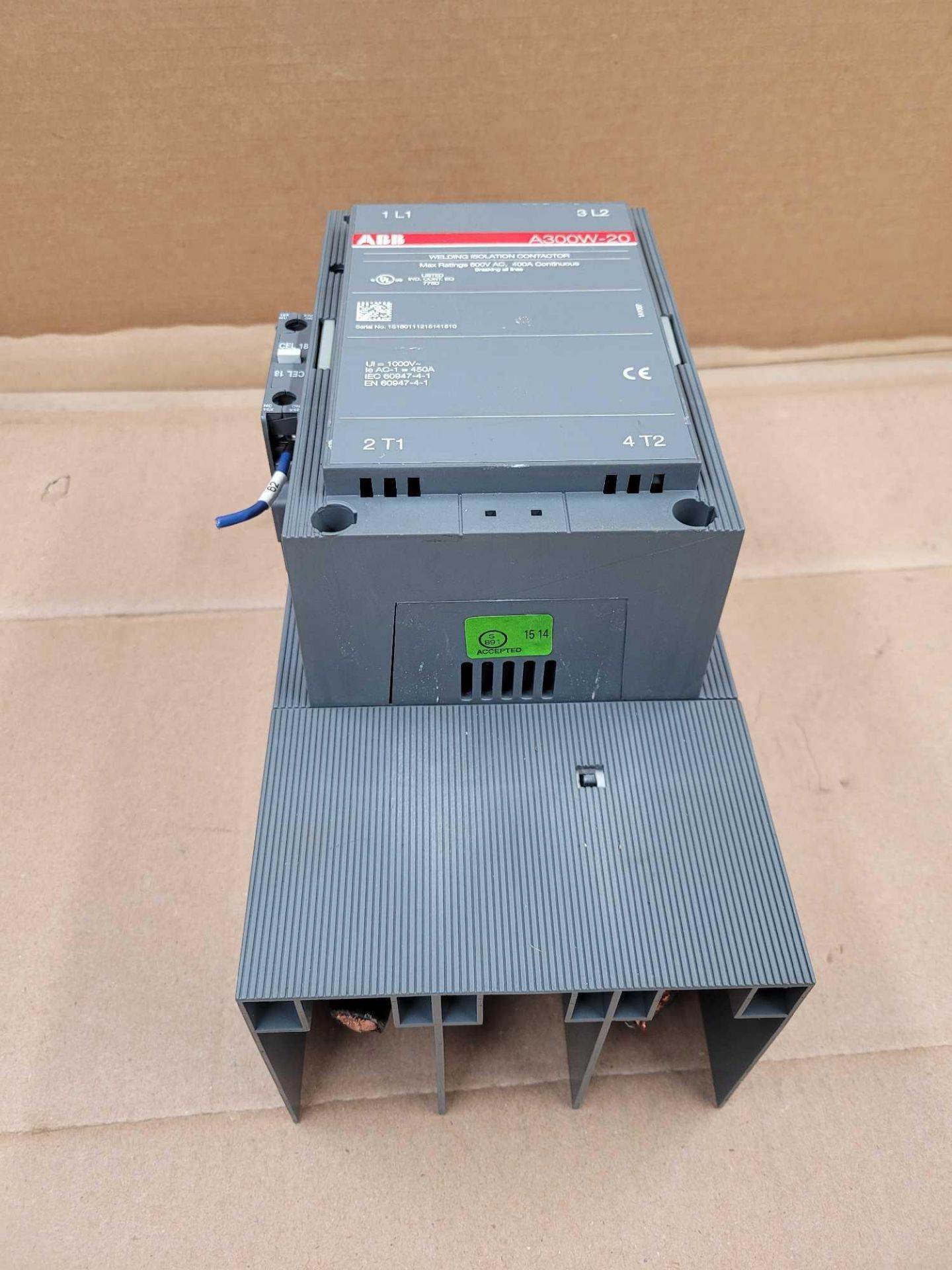 ABB A300W-20 / Welding Isolation Contactor  /  Lot Weight: 13.4 lbs