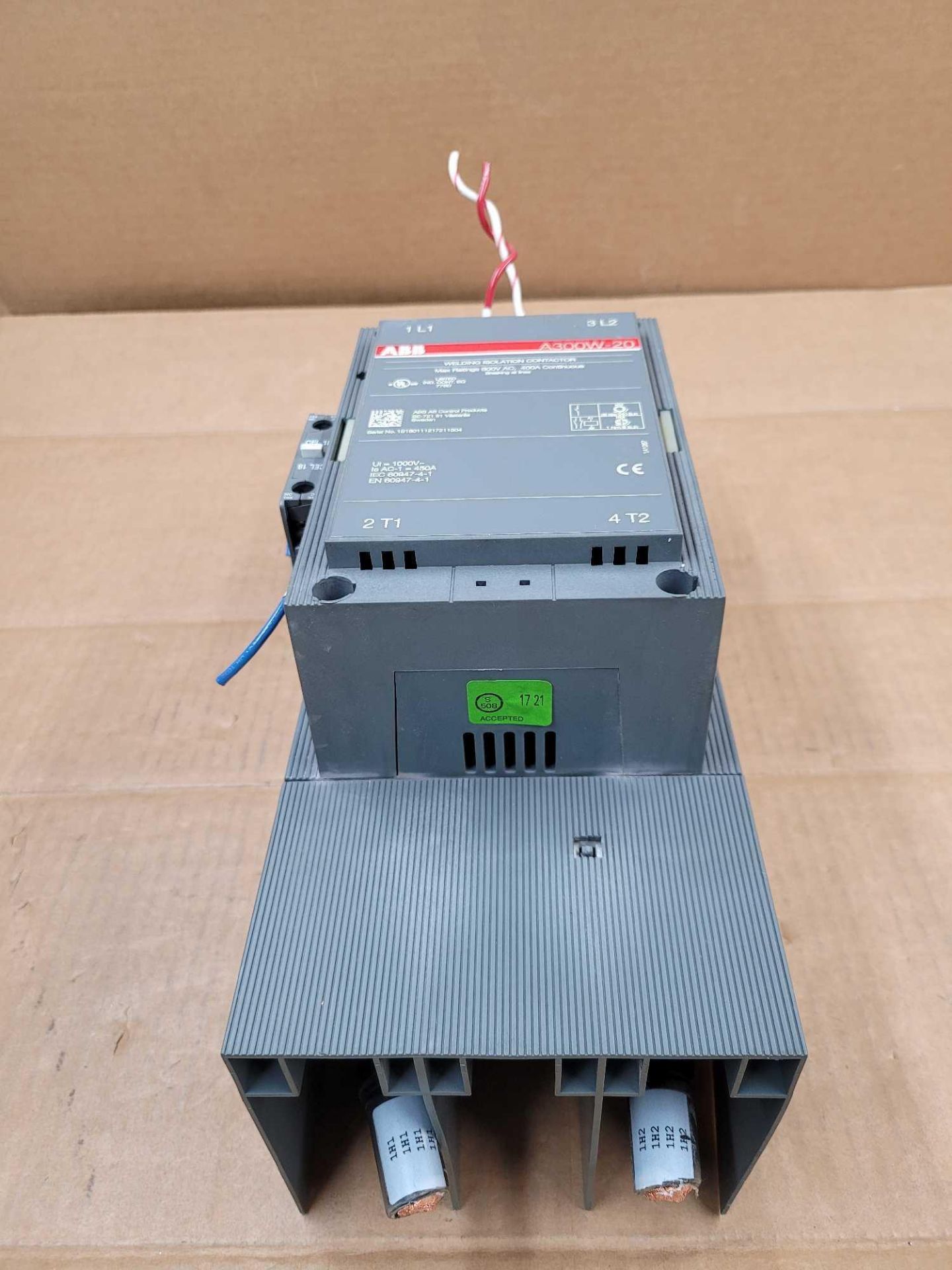 ABB A300W-20 / Welding Isolation Contactor  /  Lot Weight: 14.0 lbs