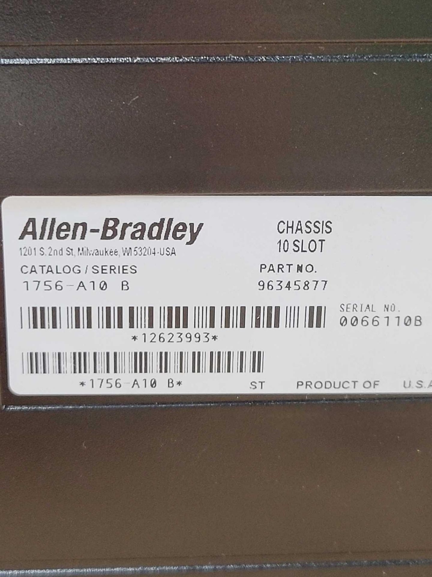 ALLEN BRADLEY 1756-PA75 with 1756-A10 / Series B ControlLogix Power Supply with Series B 10 Slot PLC - Image 7 of 8