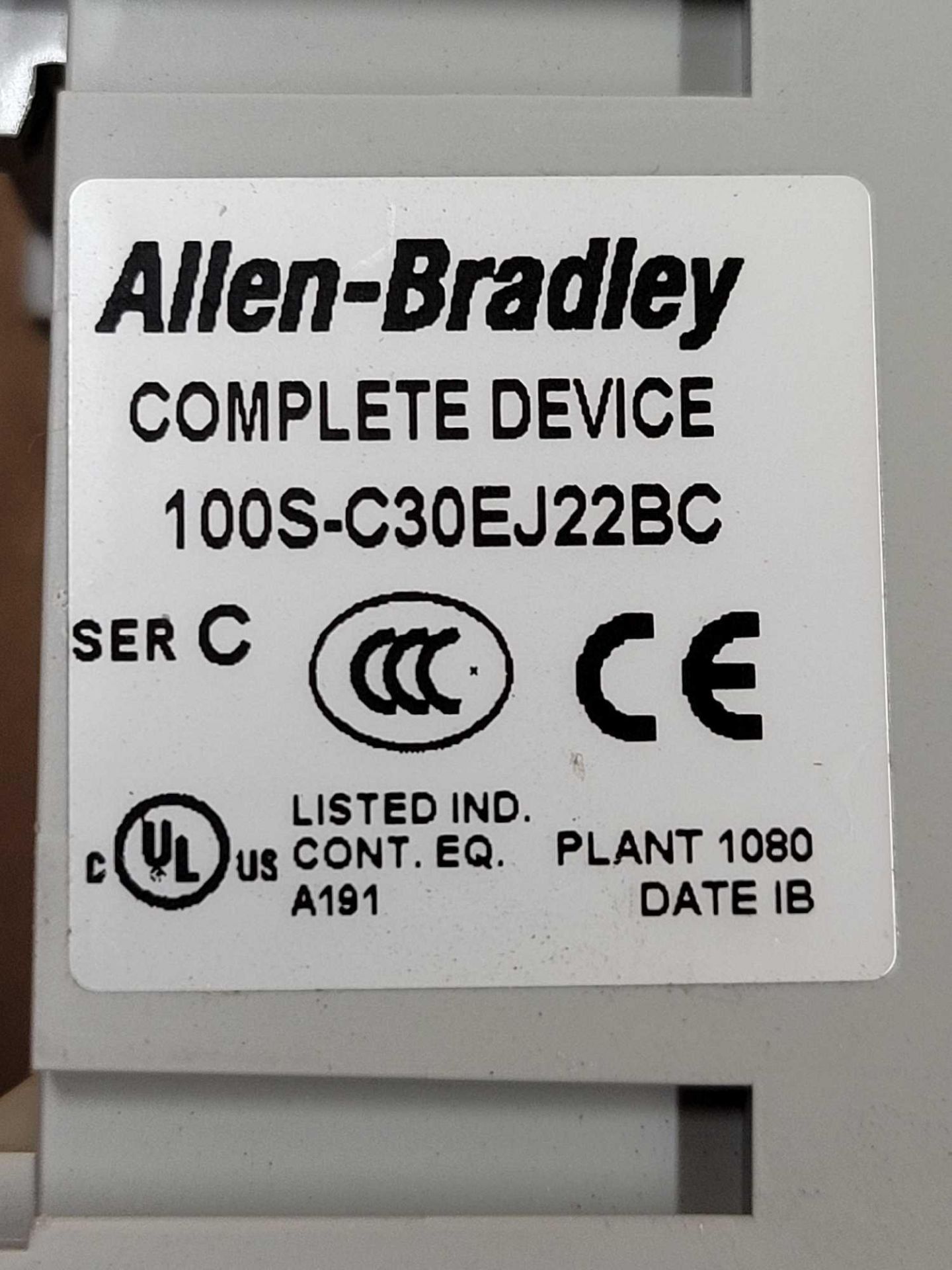 LOT OF 5 ALLEN BRADLEY 100S-C30EJ22BC / Series C Guardmaster Safety Contactor  /  Lot Weight: 6.2 lb - Image 2 of 7