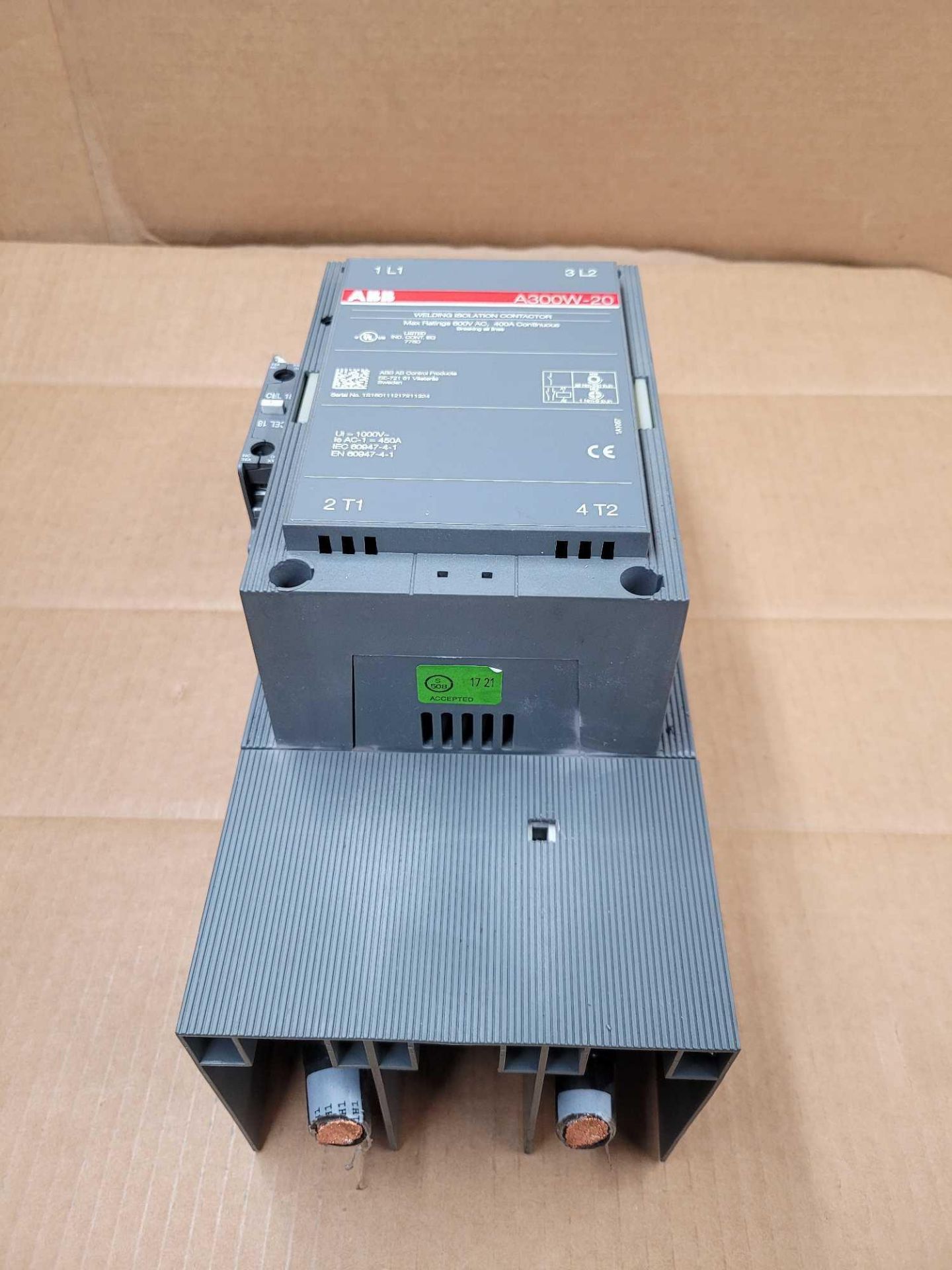 ABB A300W-20 / Welding Isolation Contactor  /  Lot Weight: 14.0 lbs