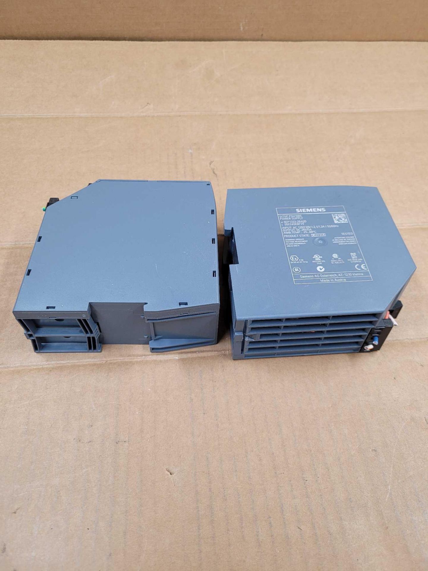 LOT OF 2 SIEMENS 6EP1333-2BA20 / Sitop PSU100S Power Supply  /  Lot Weight: 1.8 lbs - Image 4 of 5