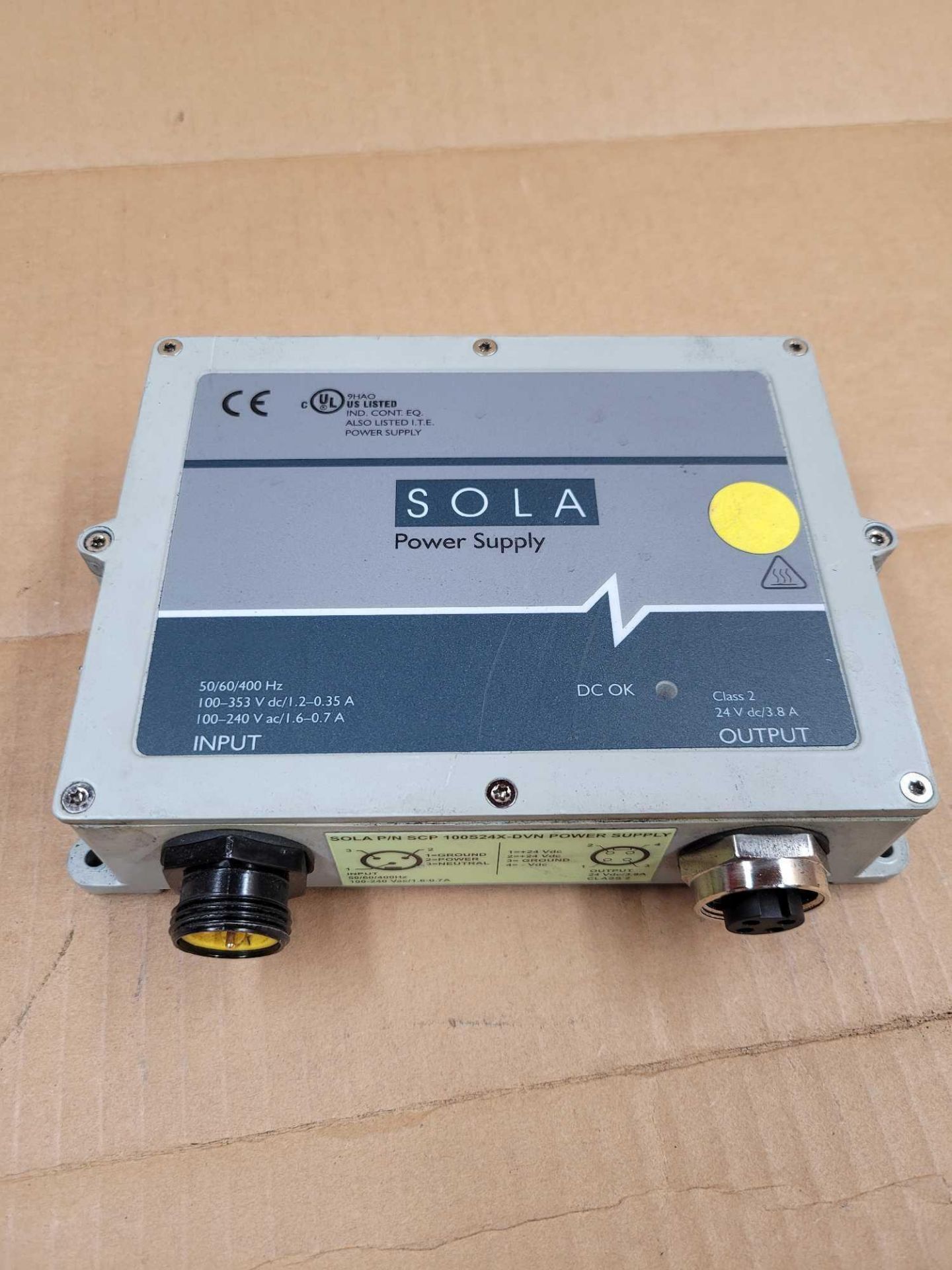 LOT OF 4 SOLA SCP 100S24X-DVN / Power Supply  /  Lot Weight: 12.4 lbs - Image 2 of 8