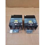 LOT OF 2 SQUARE D SL400A / 400 Amp 3 Pole Circuit Breaker  /  Lot Weight: 16.8 lbs