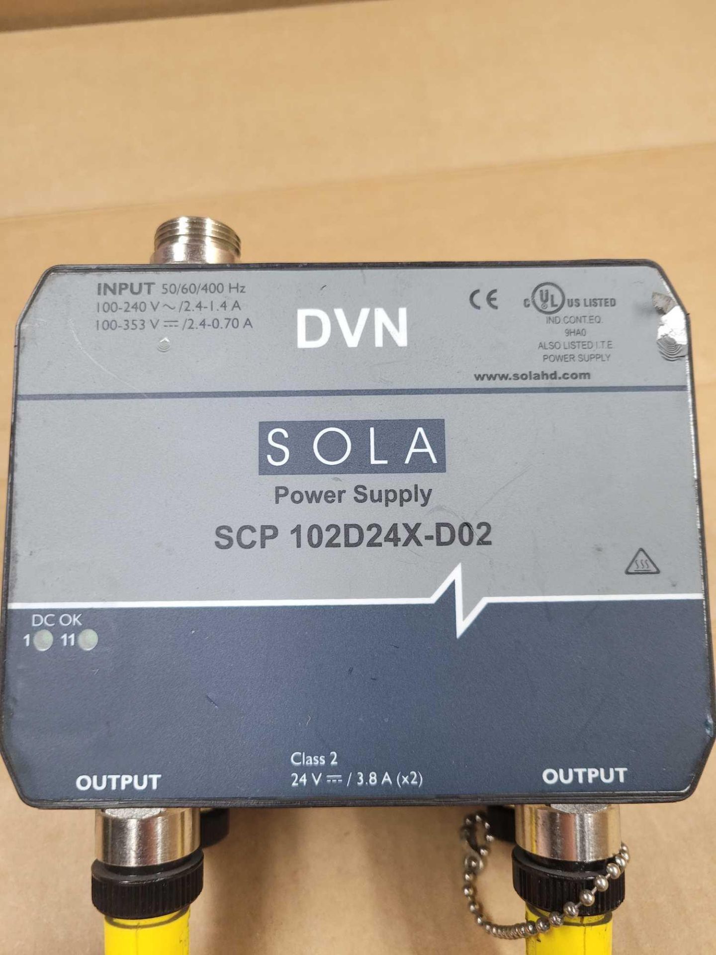 LOT OF 2 SOLA SCP 102D24X-D02 / Power Supply  /  Lot Weight: 8.4 lbs - Image 2 of 6