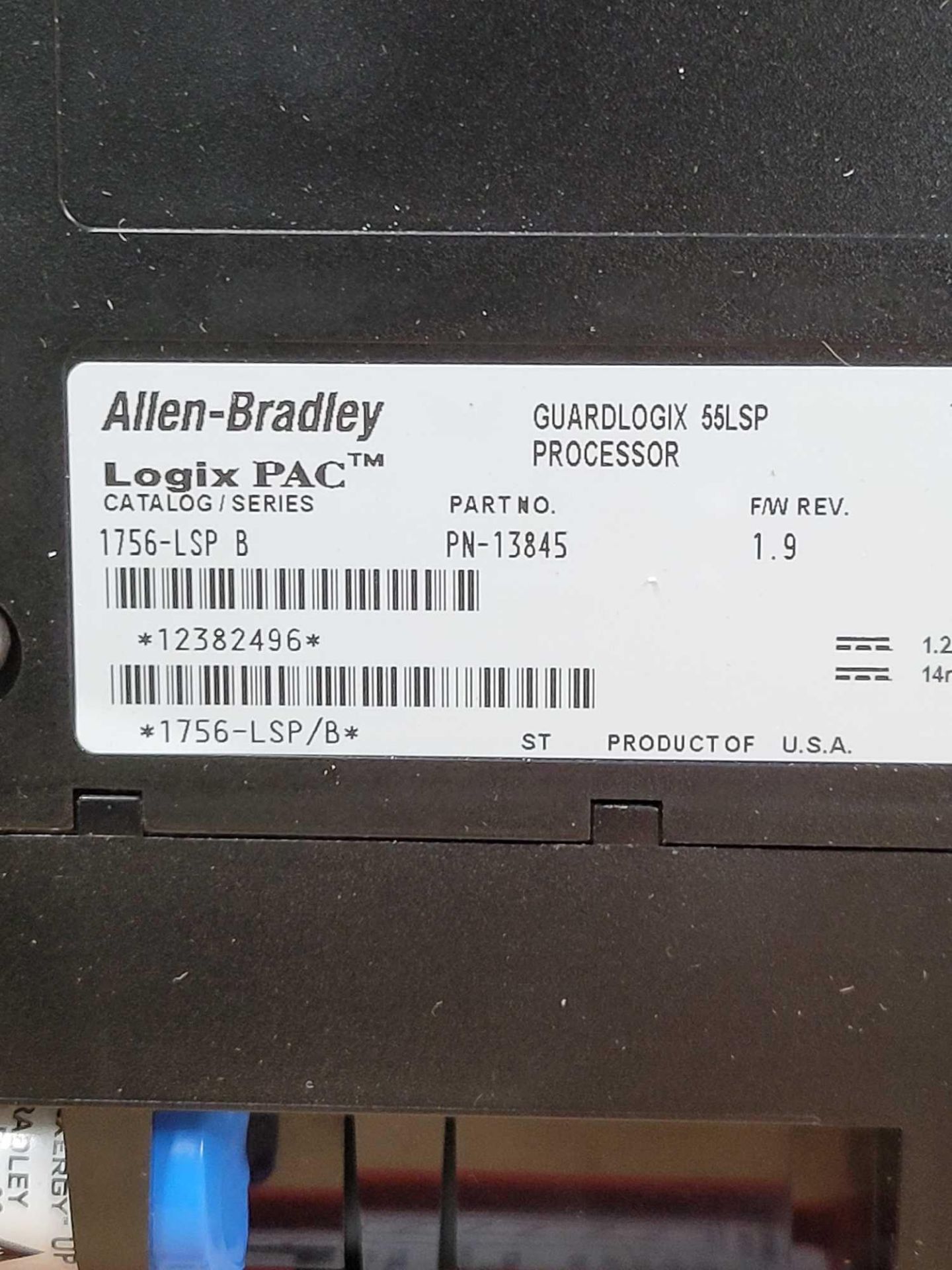 ALLEN BRADLEY 1756-LSPB / Series B GuardLogix 55LSP Processor  /  Lot Weight: 0.6 lbs - Image 7 of 7