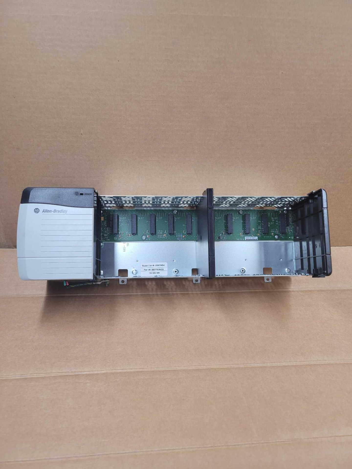 ALLEN BRADLEY 1756-PA75 with 1756-A10 / Series B Power Supply with Series B 10 Slot Chassis  /  Lot