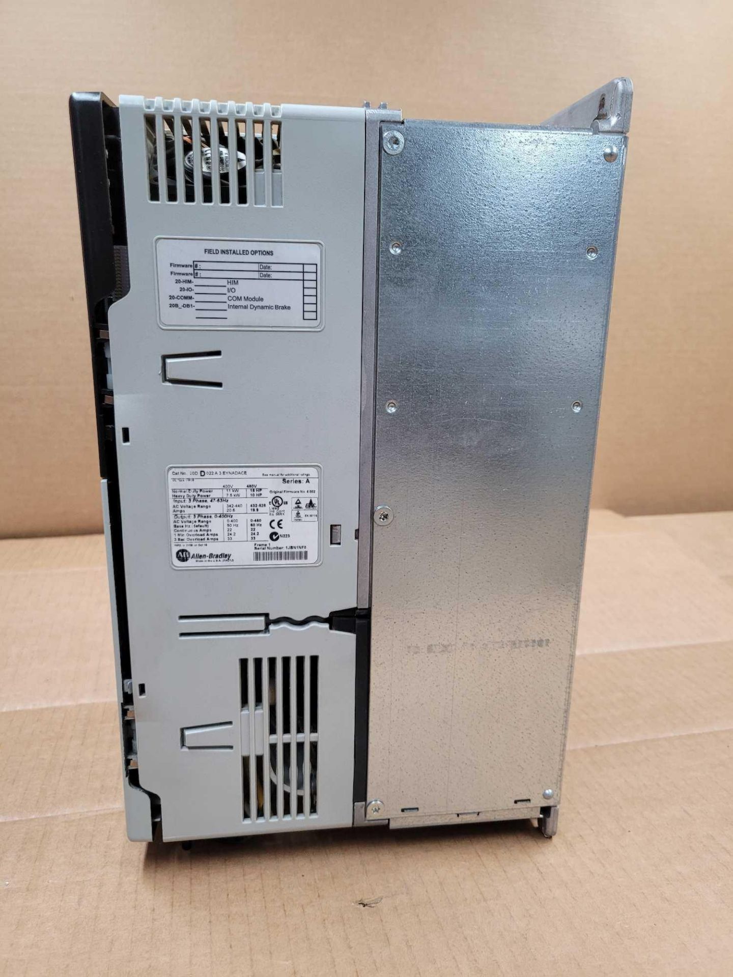 ALLEN BRADLEY 20DD022A3EYNADACE / Series A Powerflex 700S AC Drive  /  Lot Weight: 16.6 lbs - Image 4 of 7