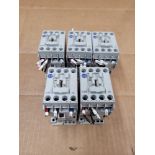 LOT OF 5 ALLEN BRADLEY 100-C09E*10 / Series A Contactor  /  Lot Weight: 4.4 lbs