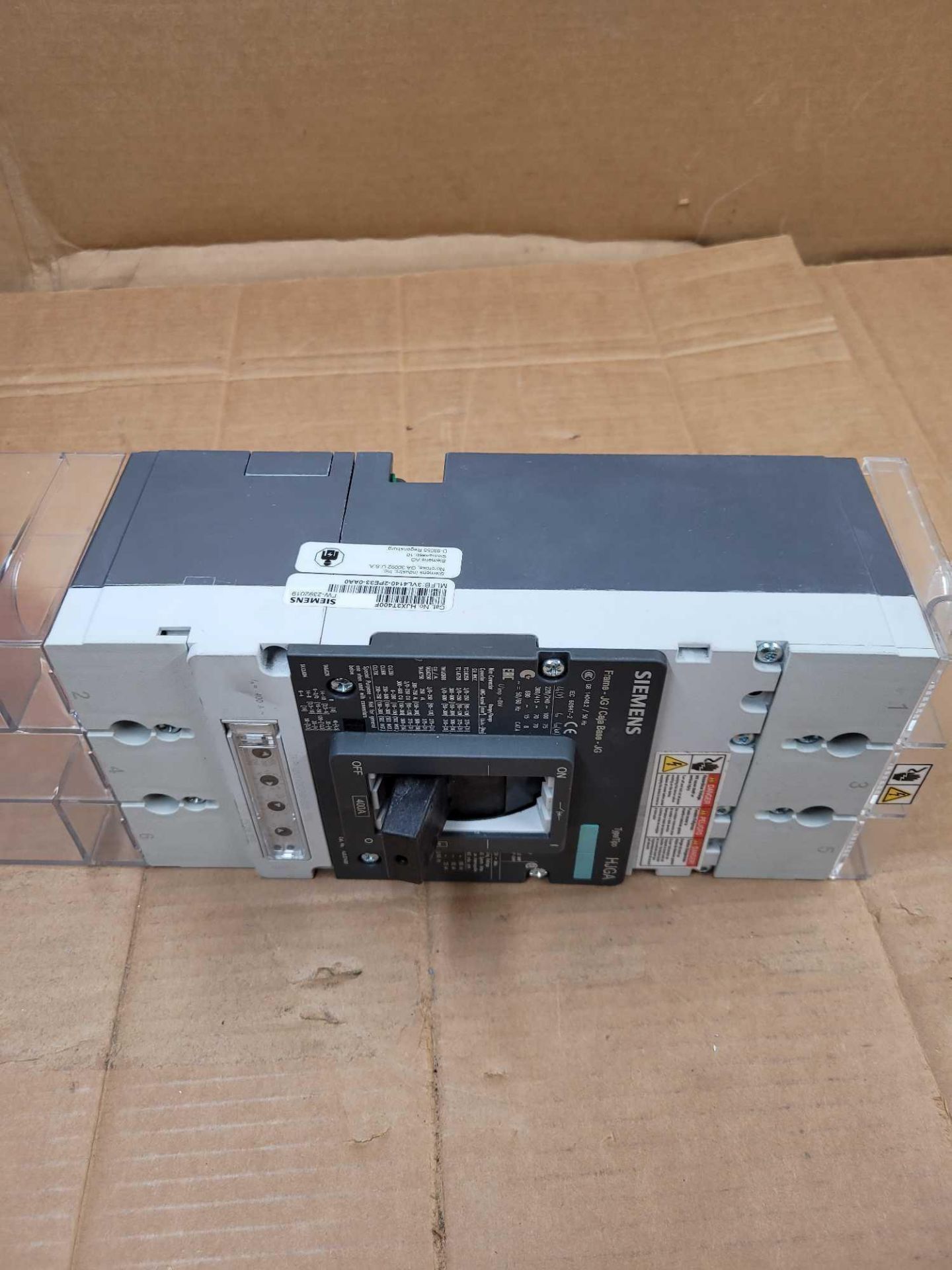 SIEMENS HJX3T400F / 400 Amp Circuit Breaker  /  Lot Weight: 15.2 lbs - Image 4 of 5