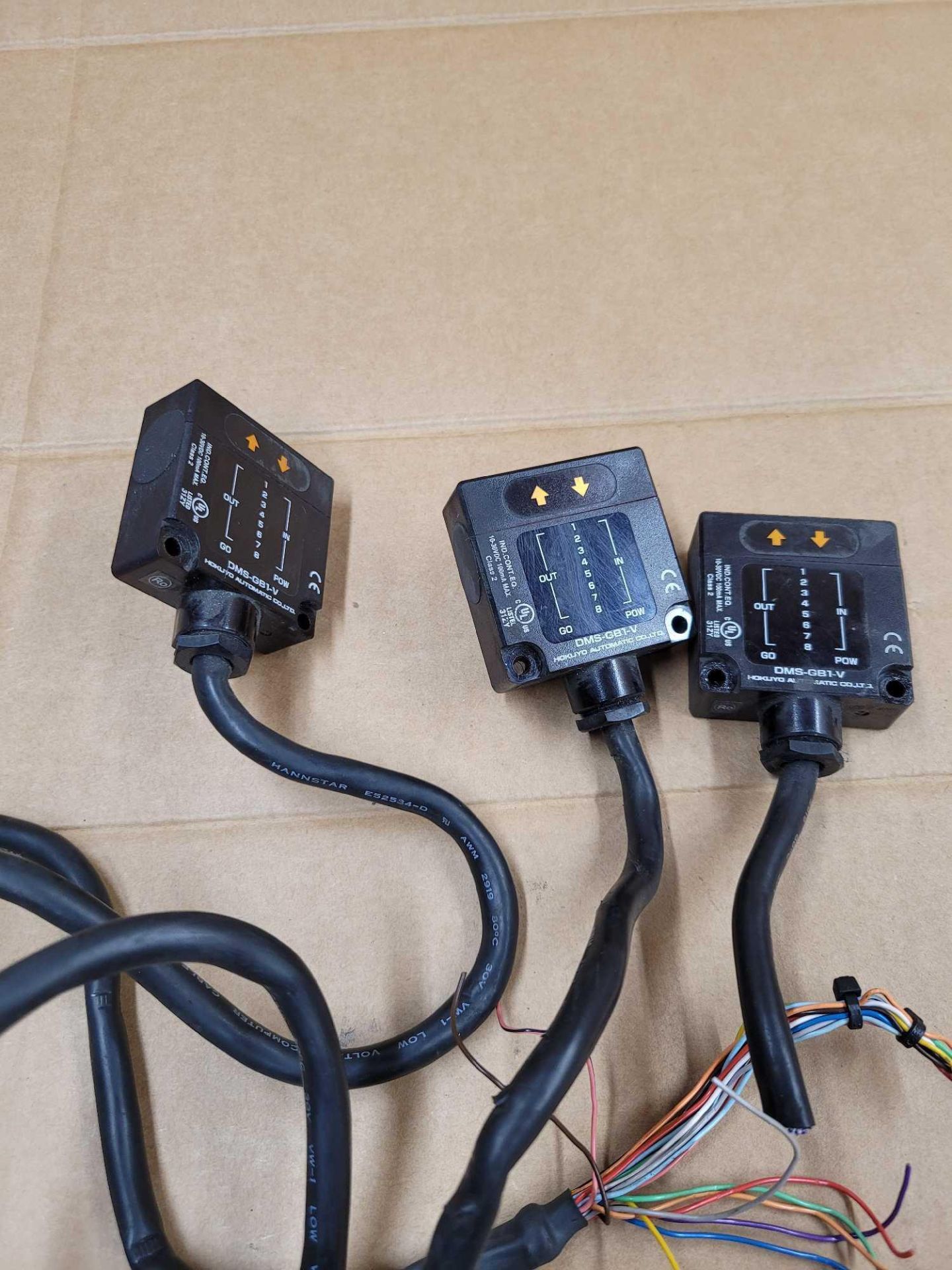 LOT OF 3 HOKUYO AUTOMATIC DMS-GB1-V / Photelectric Sensor  /  Lot Weight: 0.6 lbs