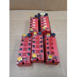 LOT OF 5 ASSORTED ALLEN BRADLEY  /  (1) 1732DS-IB8 | Series A DeviceNet Block Guard I/O  /  (2) 1732