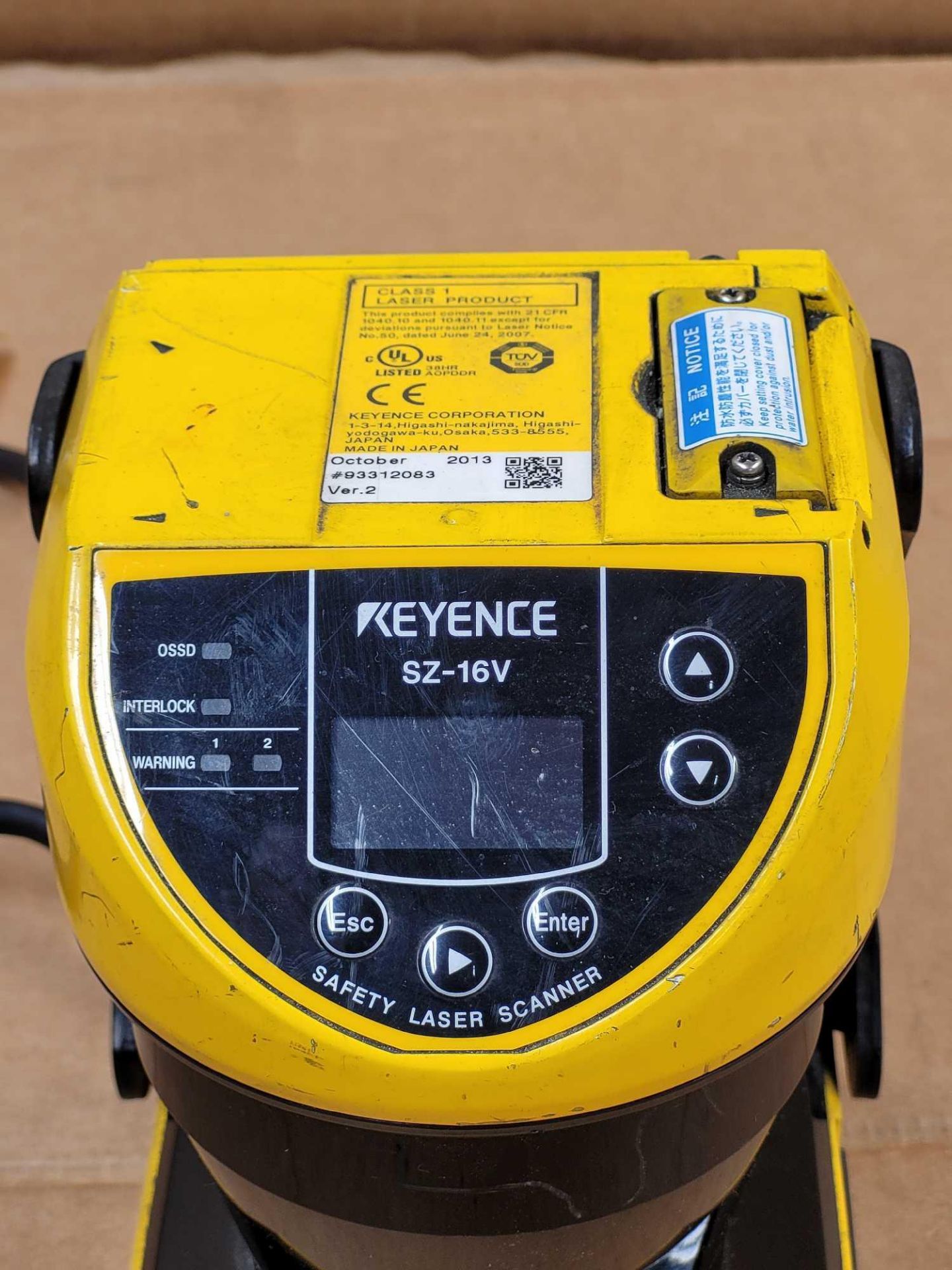 KEYENCE SZ-16V / Safety Laser Scanner  /  Lot Weight: 4.2 lbs - Image 2 of 8