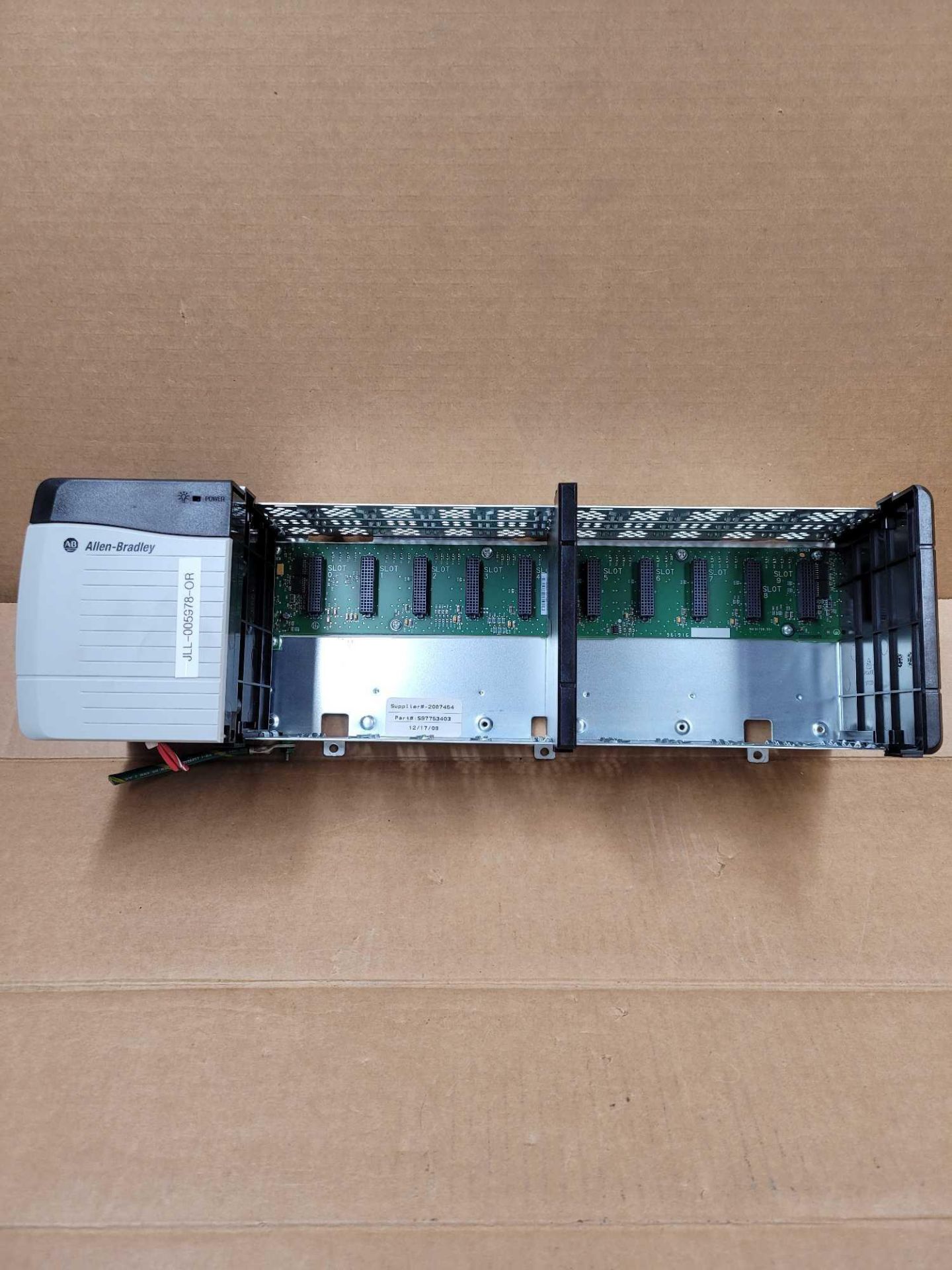 ALLEN BRADLEY 1756-PA75 with 1756-A10 / Series B Power Supply with Series B 10 Slot Chassis  /  Lot