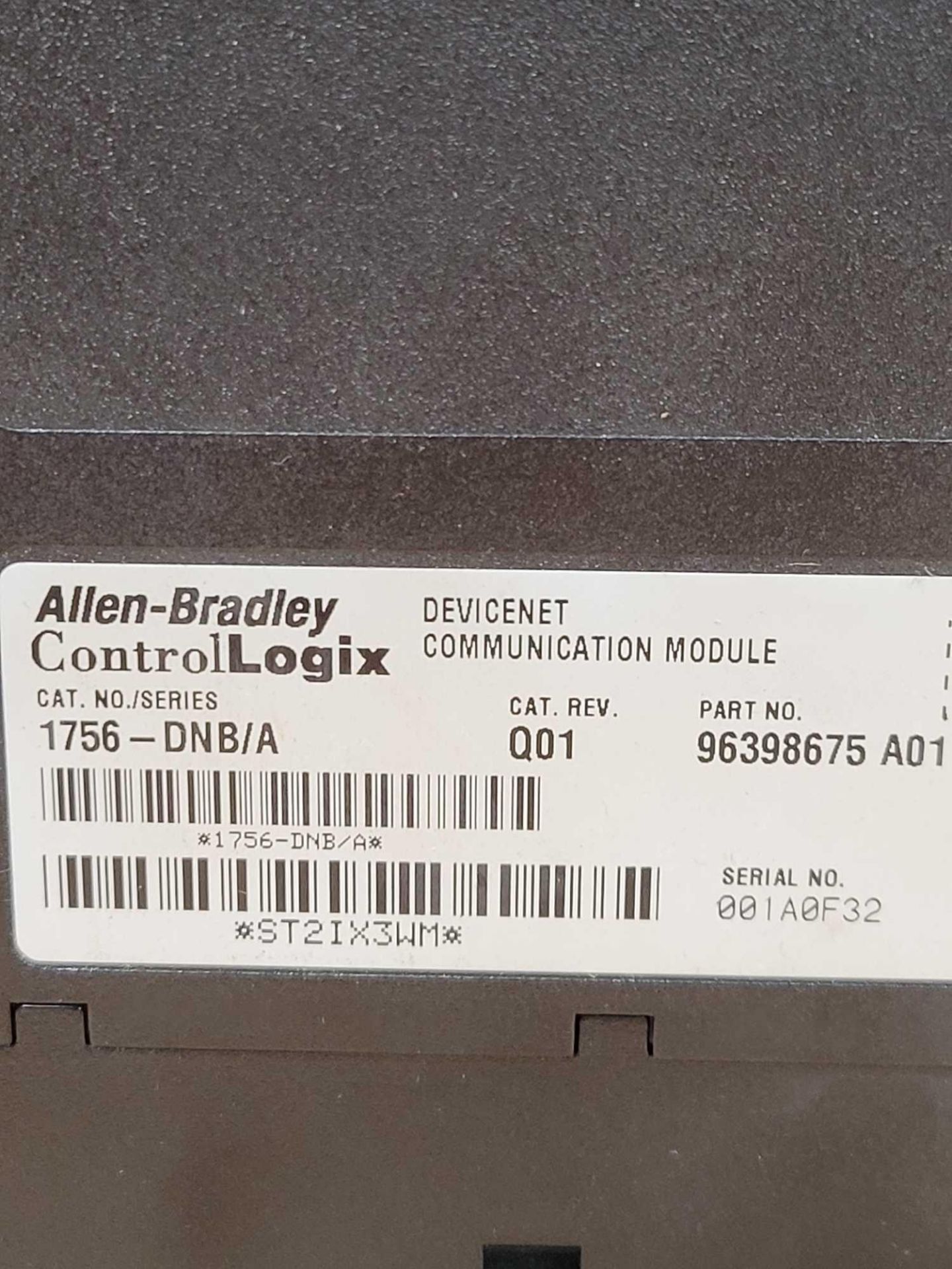 LOT OF 3 ALLEN BRADLEY 1756-DNB/A / Series A DeviceNet Communication Module  /  Lot Weight: 1.6 lbs - Image 8 of 9