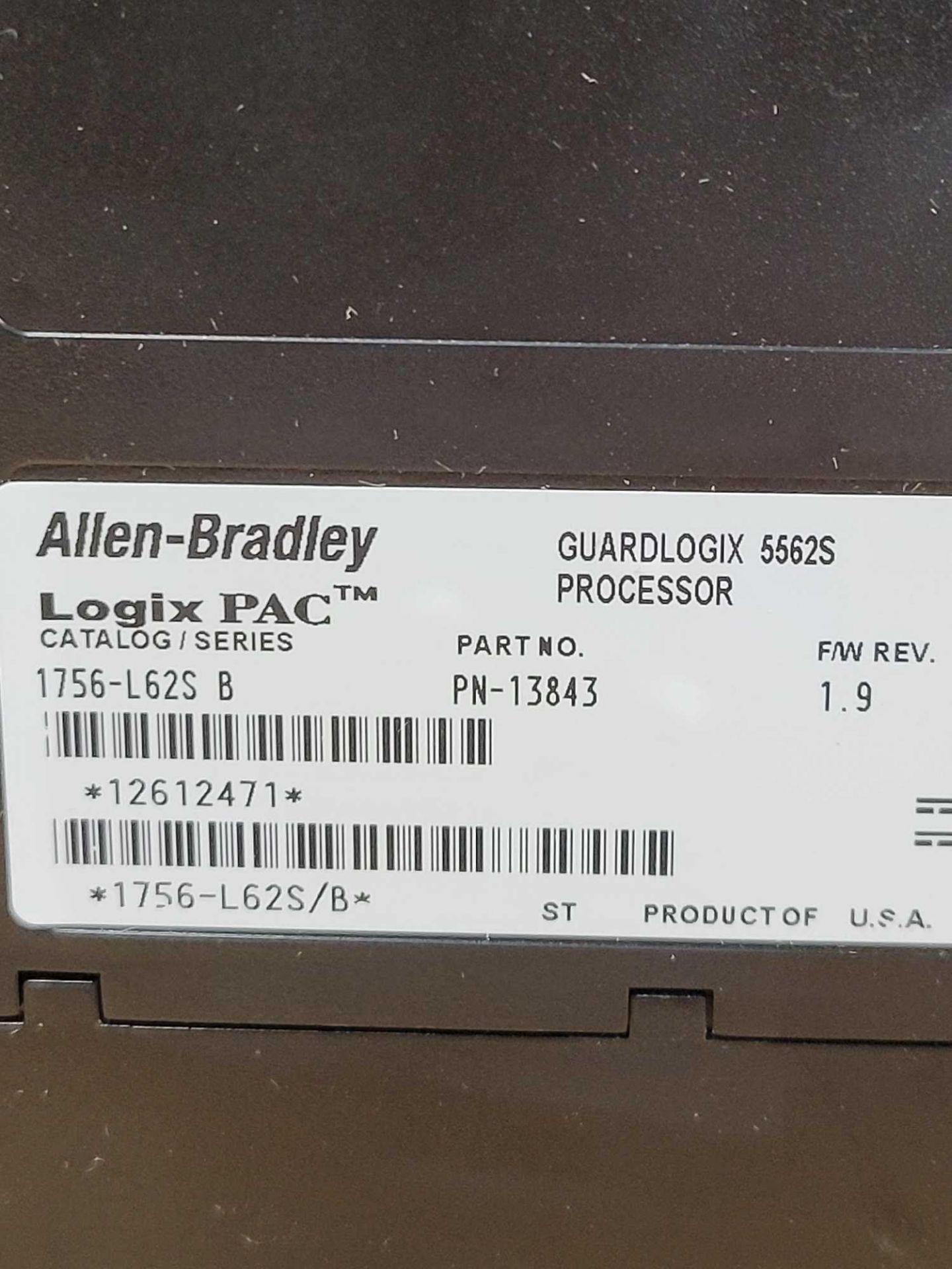 ALLEN BRADLEY 1756-L62S / Series B GuardLogix 5562S Processor  /  Lot Weight: 0.8 lbs - Image 5 of 6
