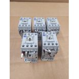 LOT OF 5 ALLEN BRADLEY 100-C09E*10 / Series A Contactor  /  Lot Weight: 4.4 lbs