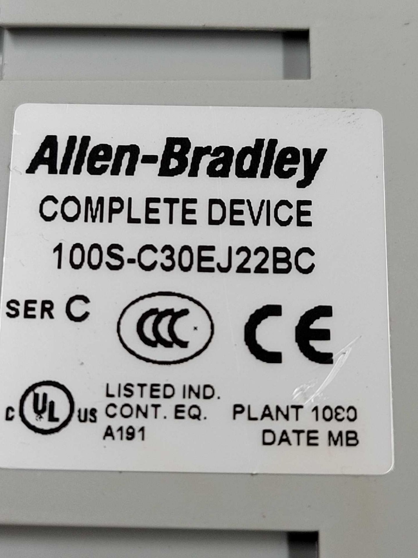 LOT OF 5 ALLEN BRADLEY 100S-C30EJ22BC  /  Guardmaster Safety Contactor  /  Lot Weight: 6.2 lbs - Image 7 of 8