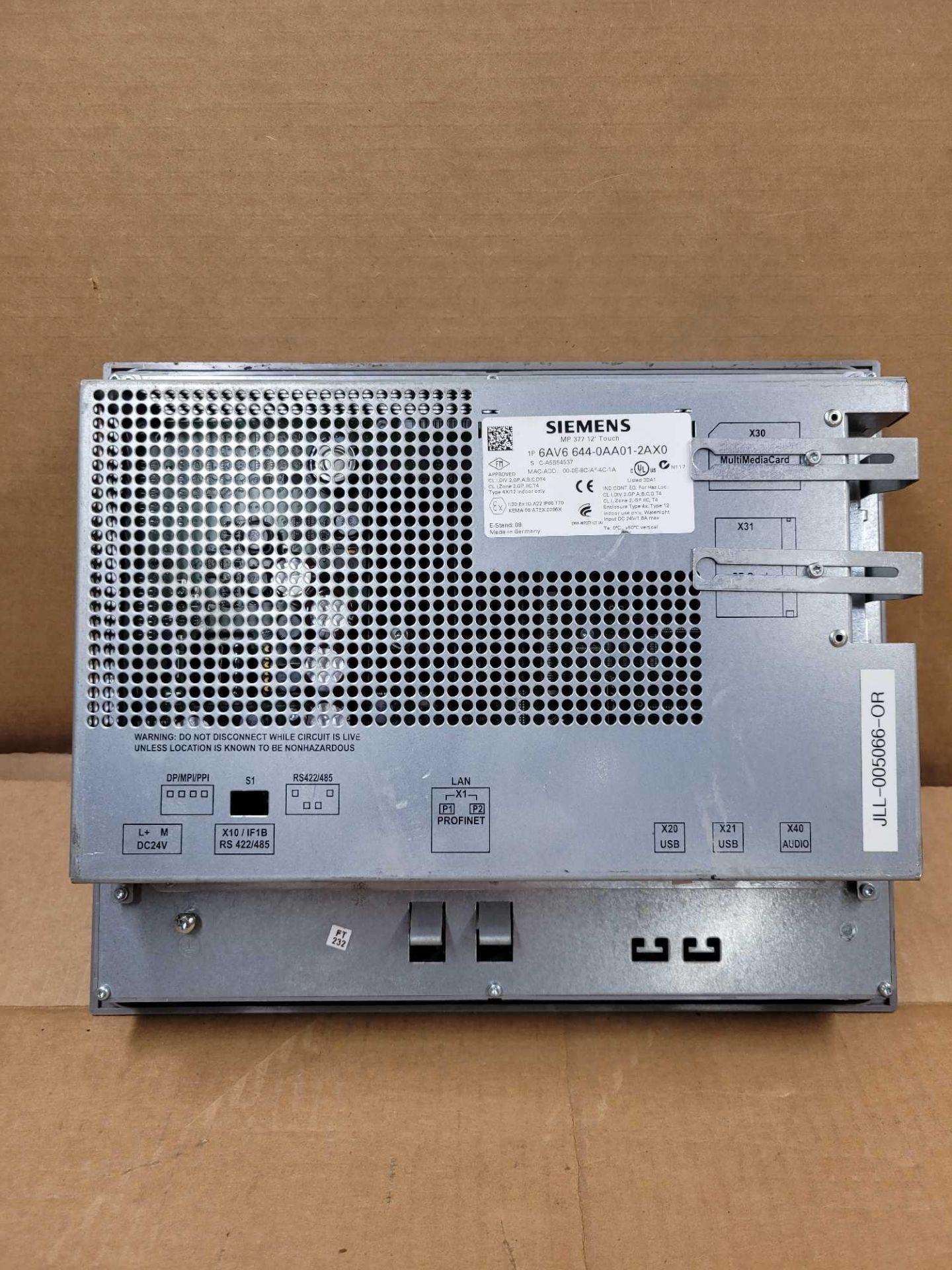 SIEMENS 6AV6644-0AA01-2AX0 / Simatic Multi Panel Operator Interface  /  Lot Weight: 8.2 lbs - Image 2 of 4