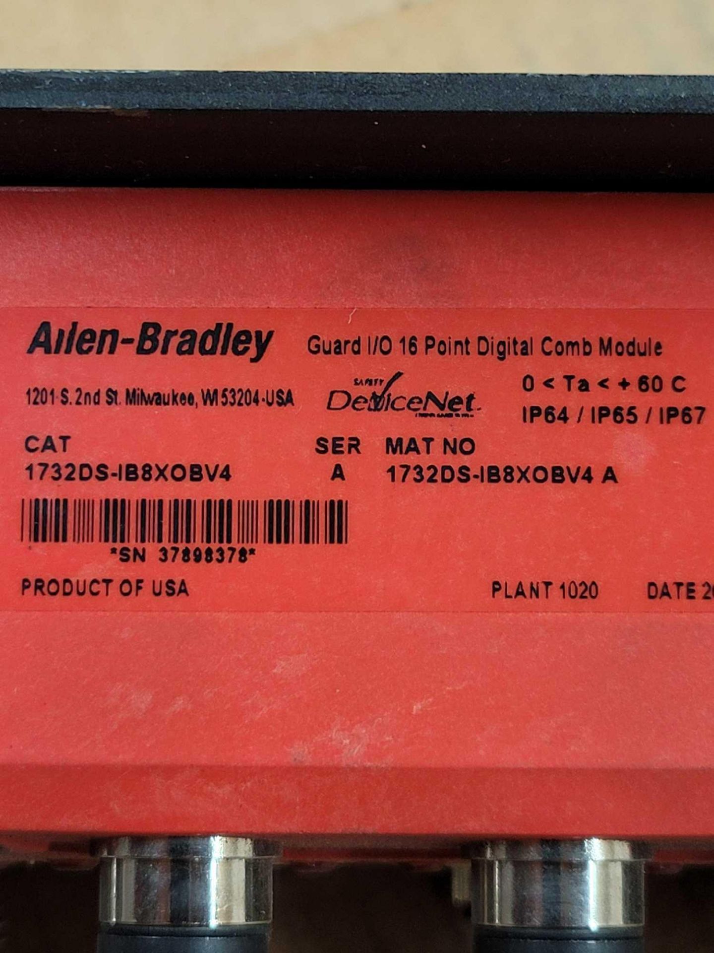 LOT OF 4 ASSORTED ALLEN BRADLEY  / (1) 1732DS-IB8 | Series A Guard I/O 8 Point Digital Comb Module - Image 10 of 10